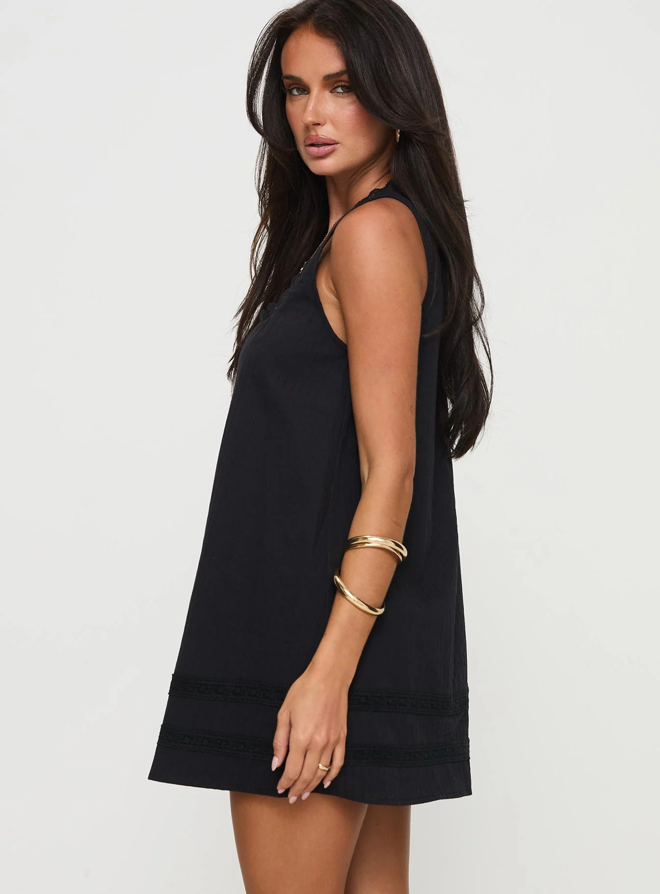 Alanah Mini Dress Black - Image 4