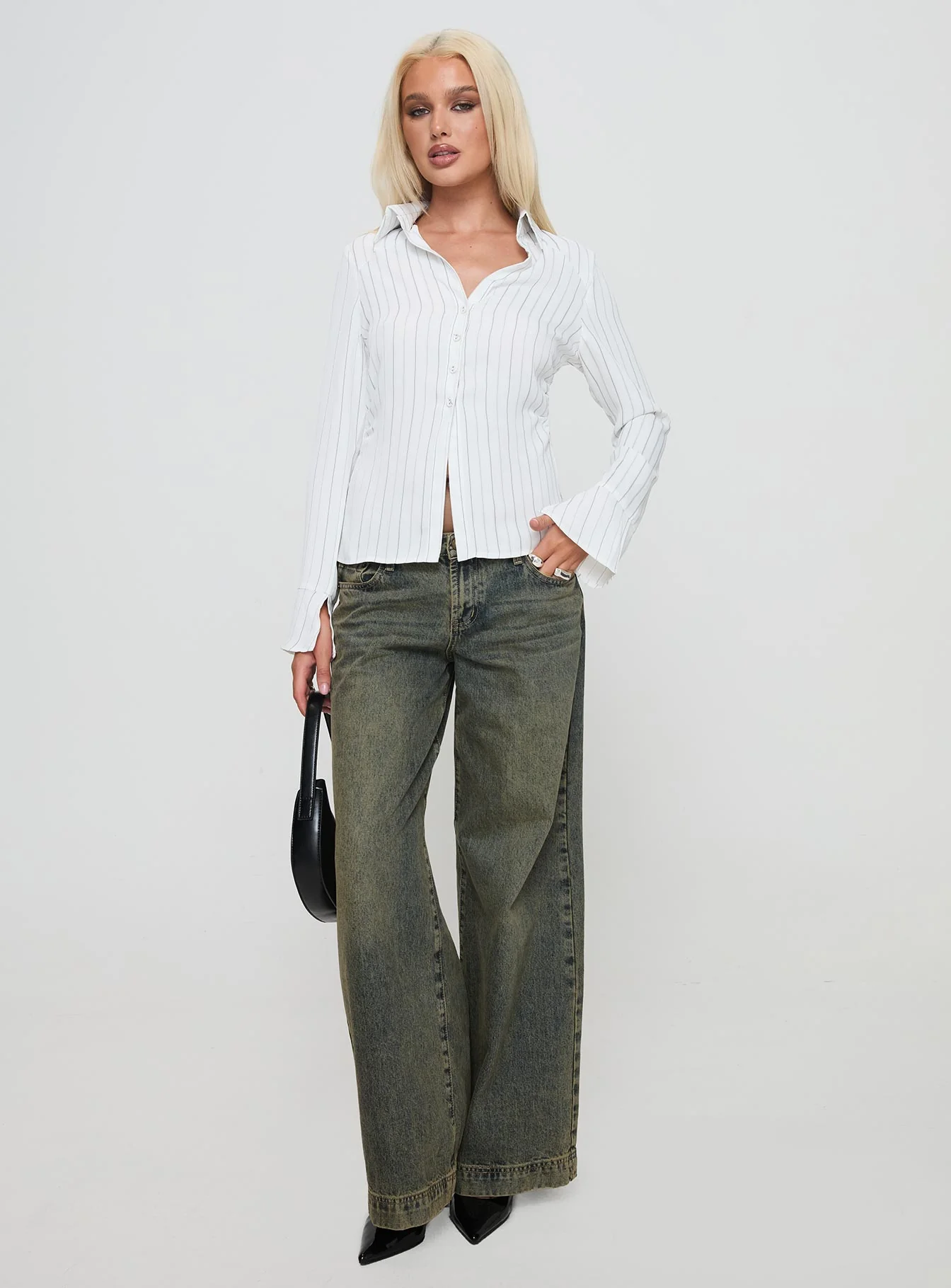 Aldgate Long Sleeve Top White - Image 3