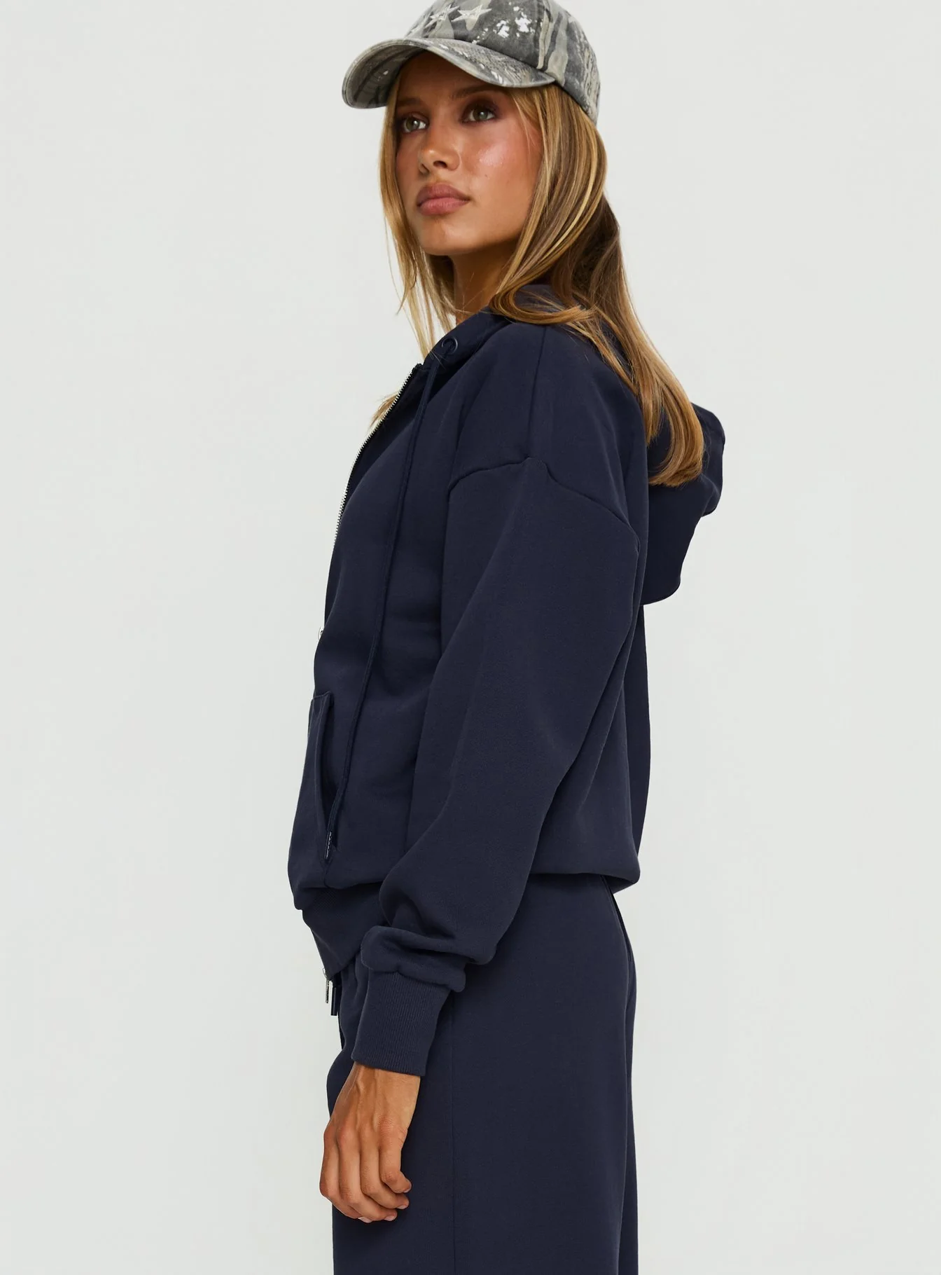 All Day Oversized Hoodie Navy - Image 4