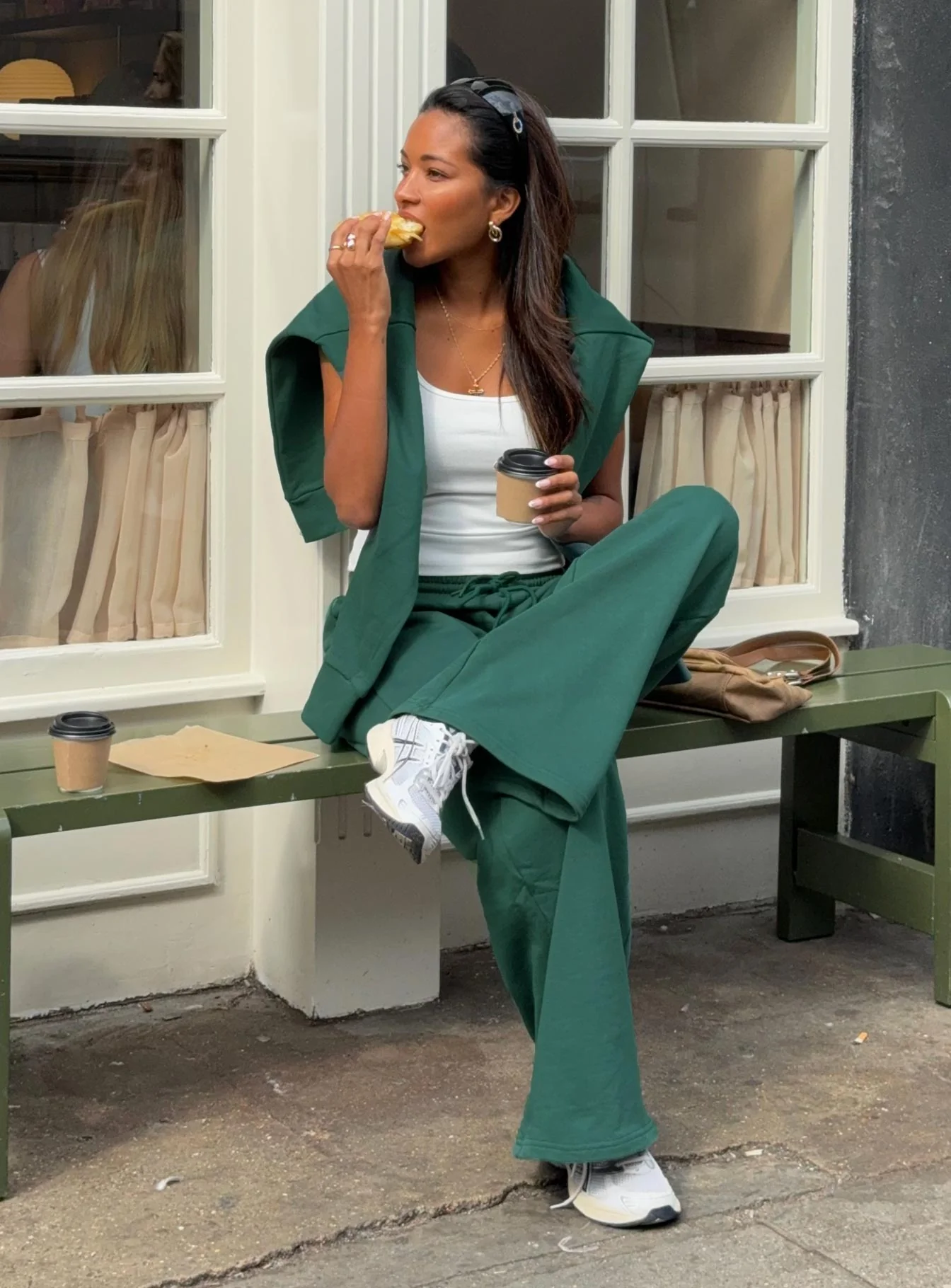 All Day Straight Leg Sweatpants Green - Image 4