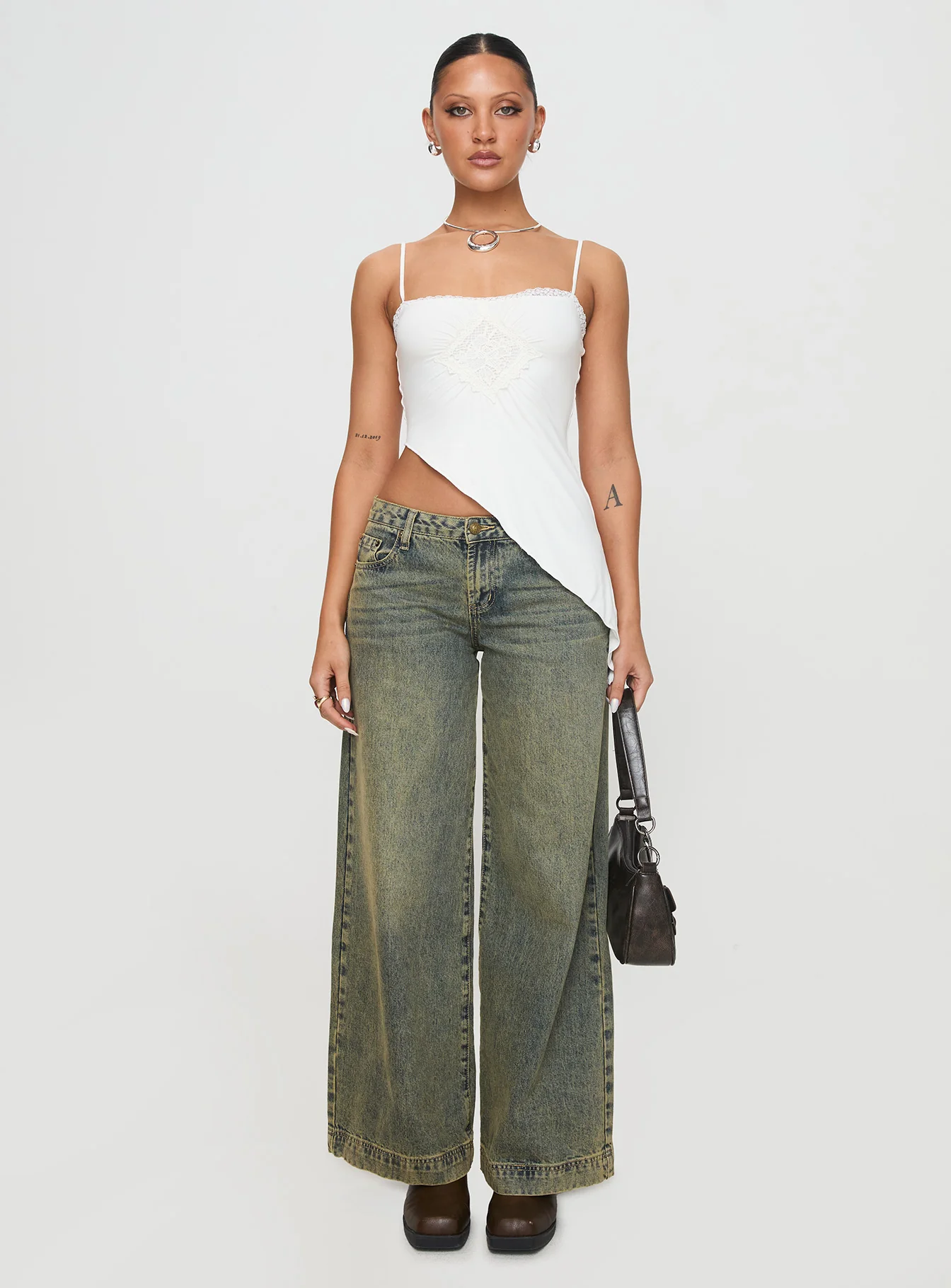 Amabella Asymmetric Top White - Image 7