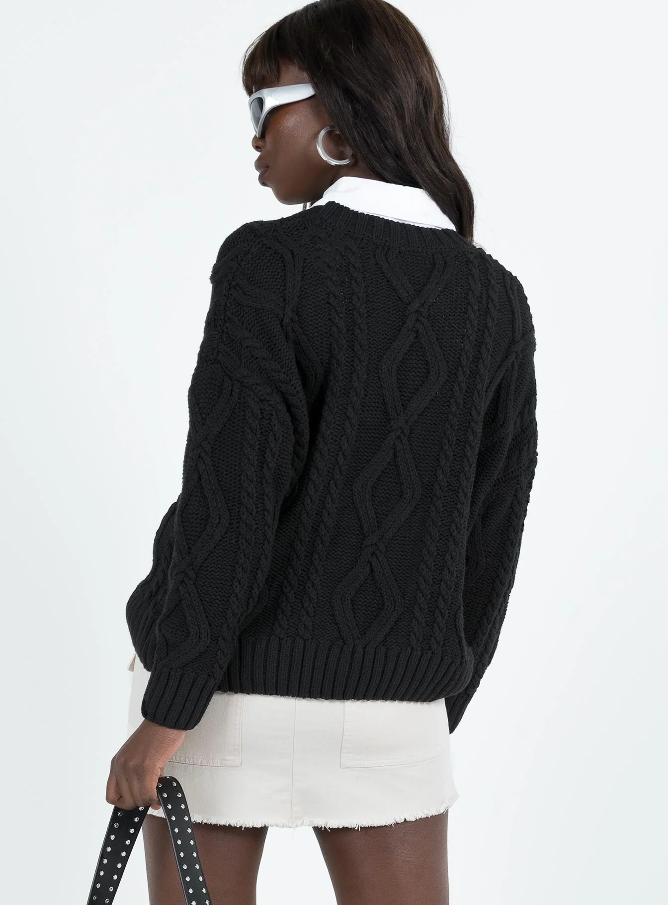 Anaya Oversized Sweater Black - Image 5