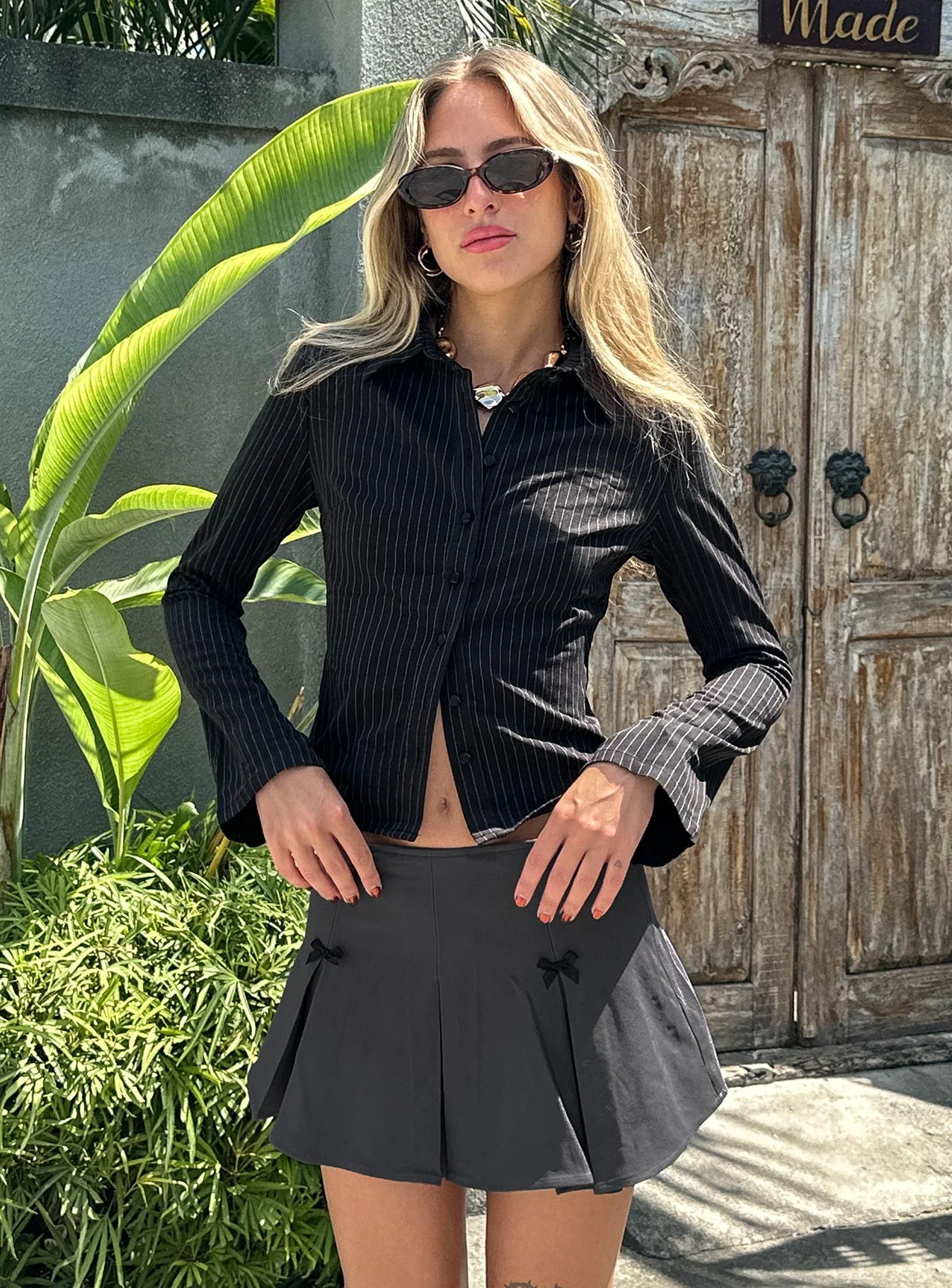 Anni Stripe Shirt Pinstripe - Image 12