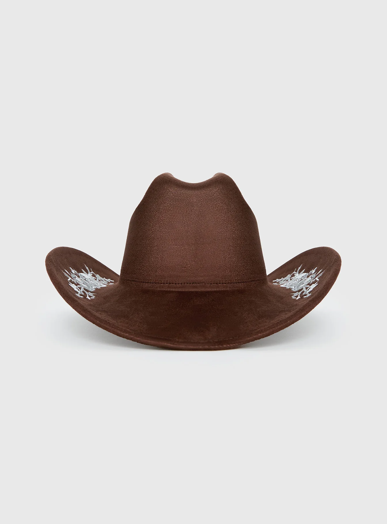 Another Level Embroidered Cowboy Hat Brown - Image 2