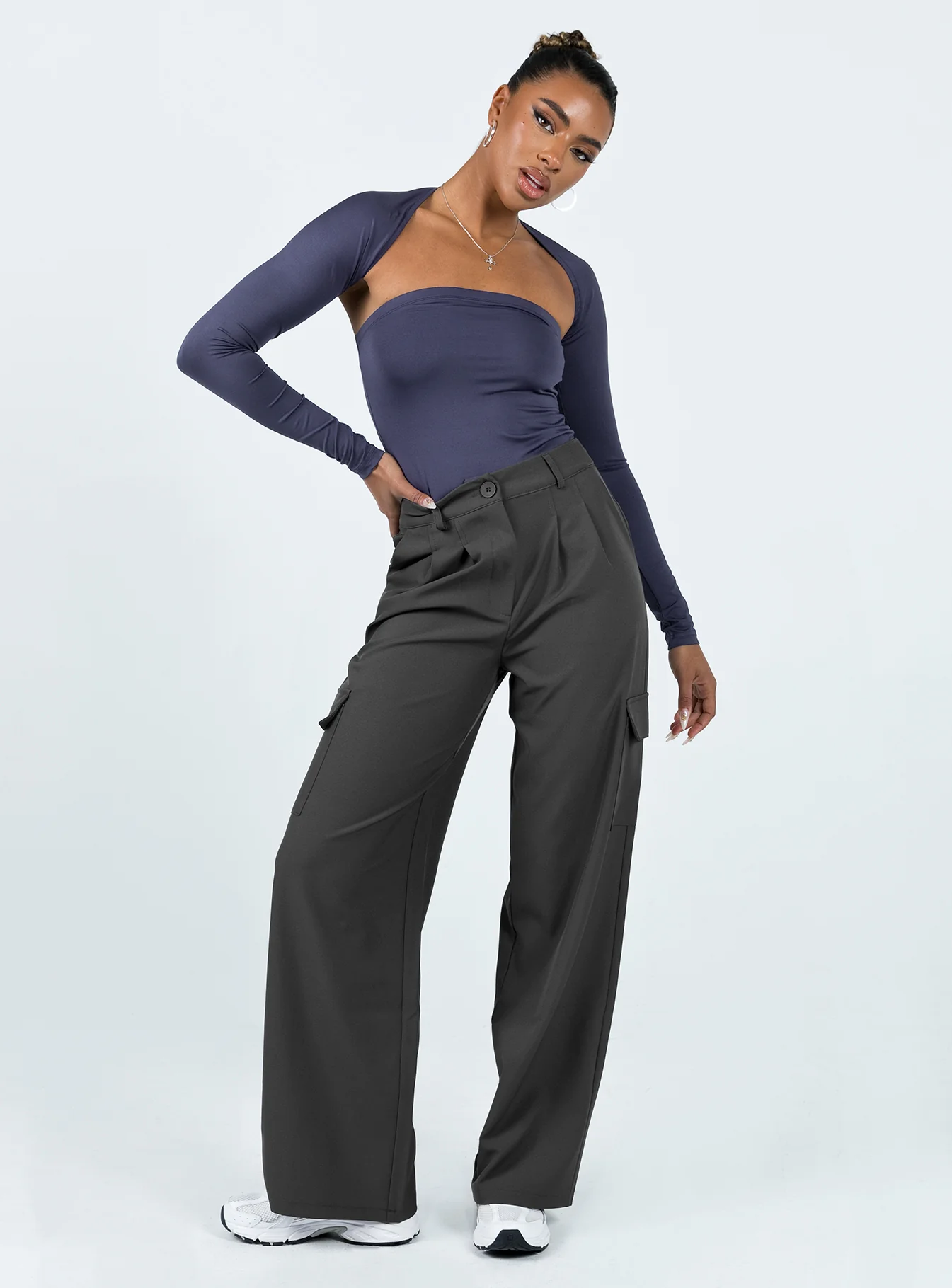 Archer Cargo Pants Slate - Image 2