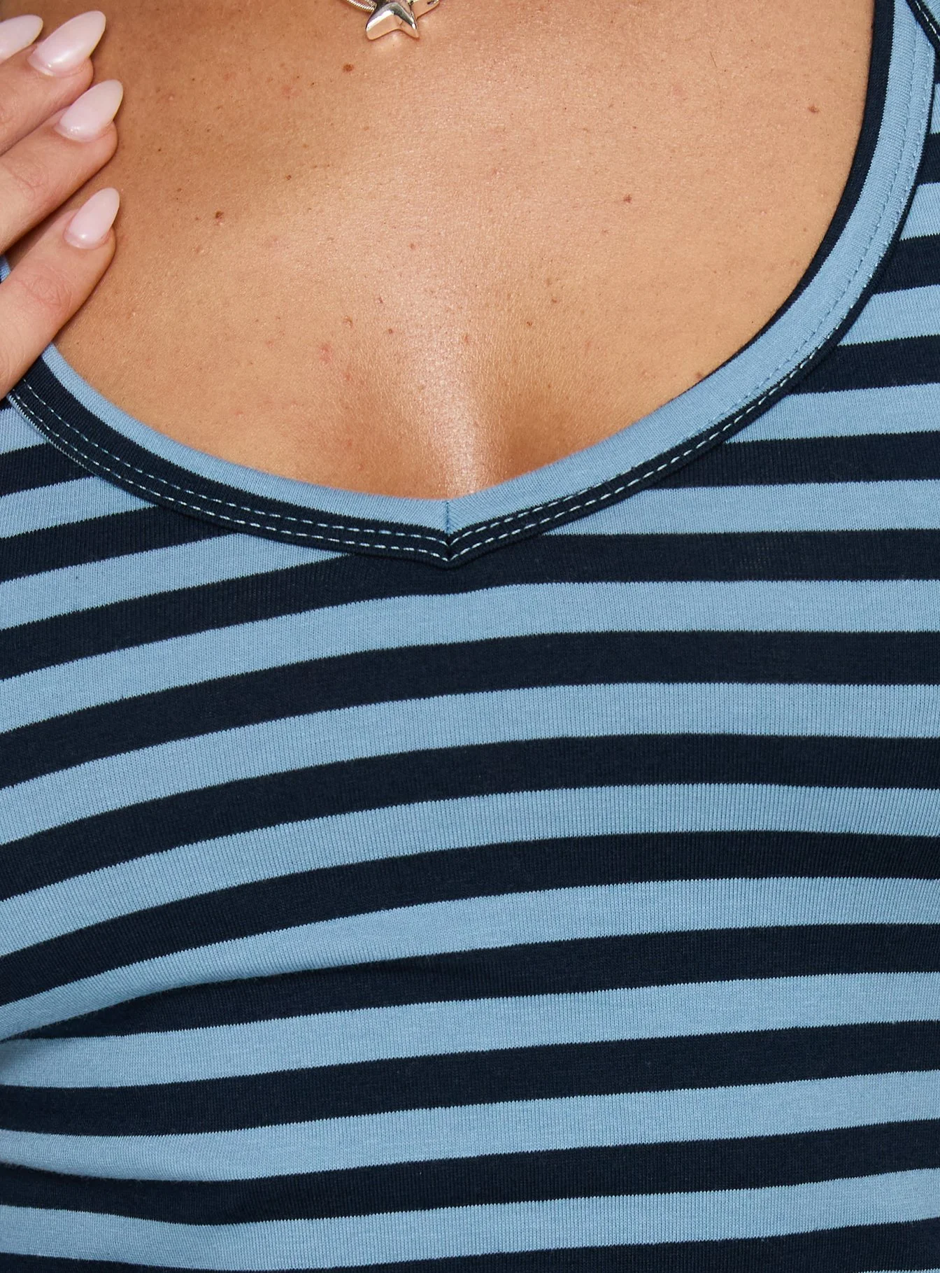 Ariselle Halter Top Blue Stripe - Image 6