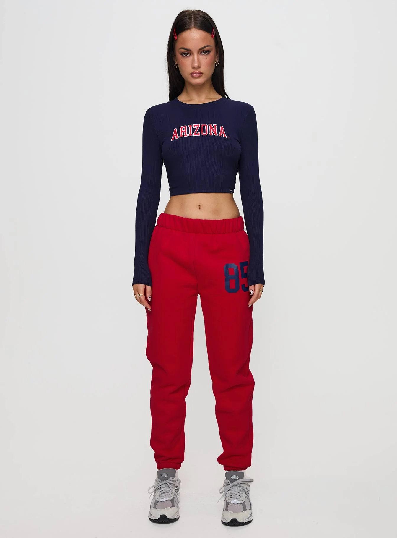 U of A Bring It Back Long Sleeve Top Navy - Image 7