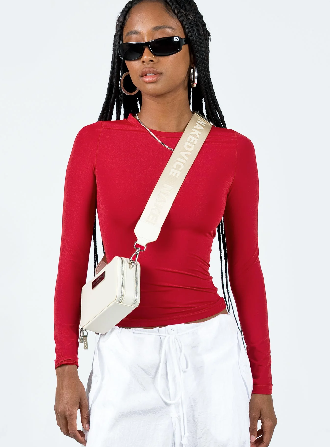 Arnim Long Sleeve Top Red - Image 2
