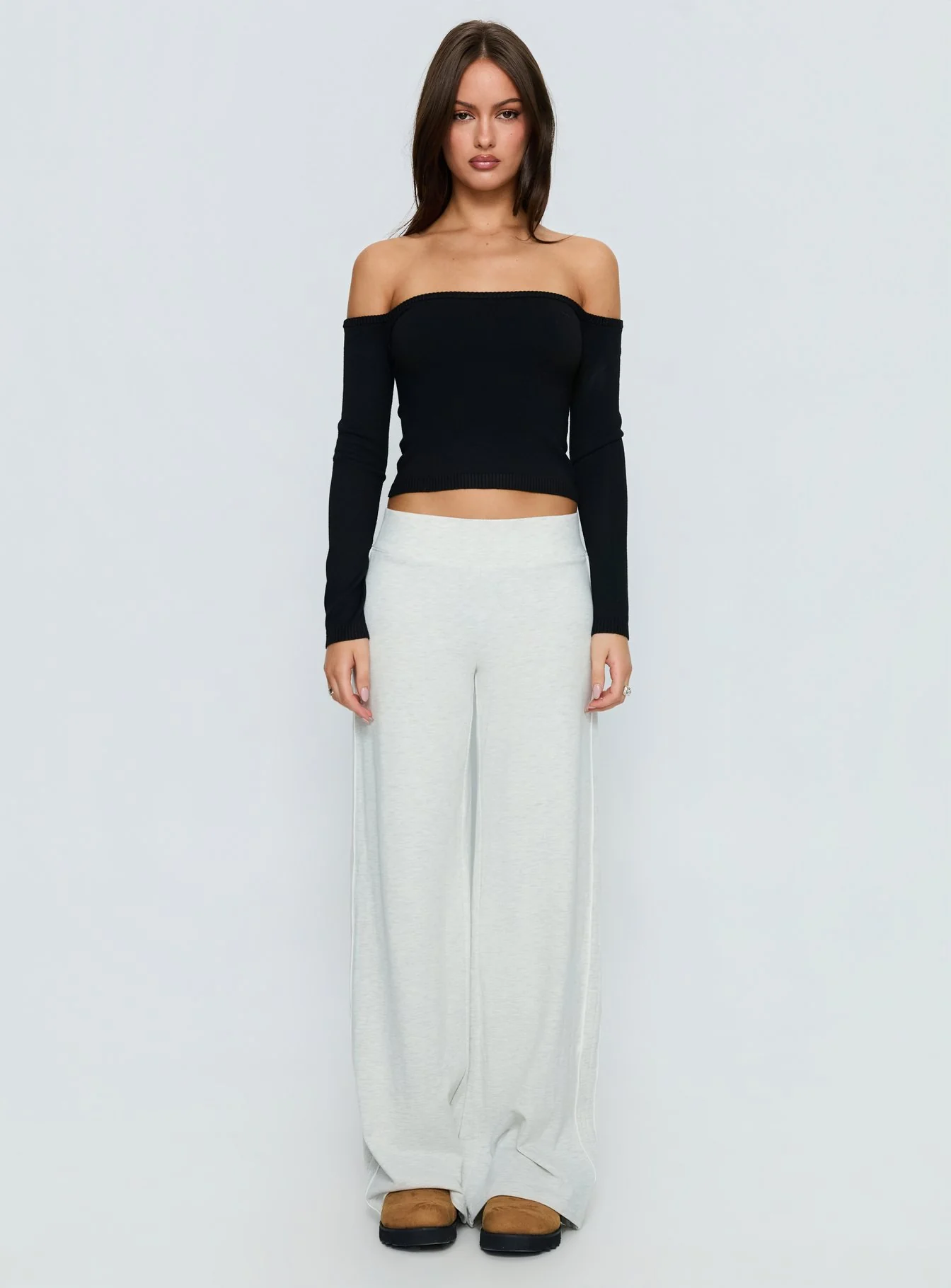 Ascenda Straight Leg Track Pant Grey Marle - Image 7