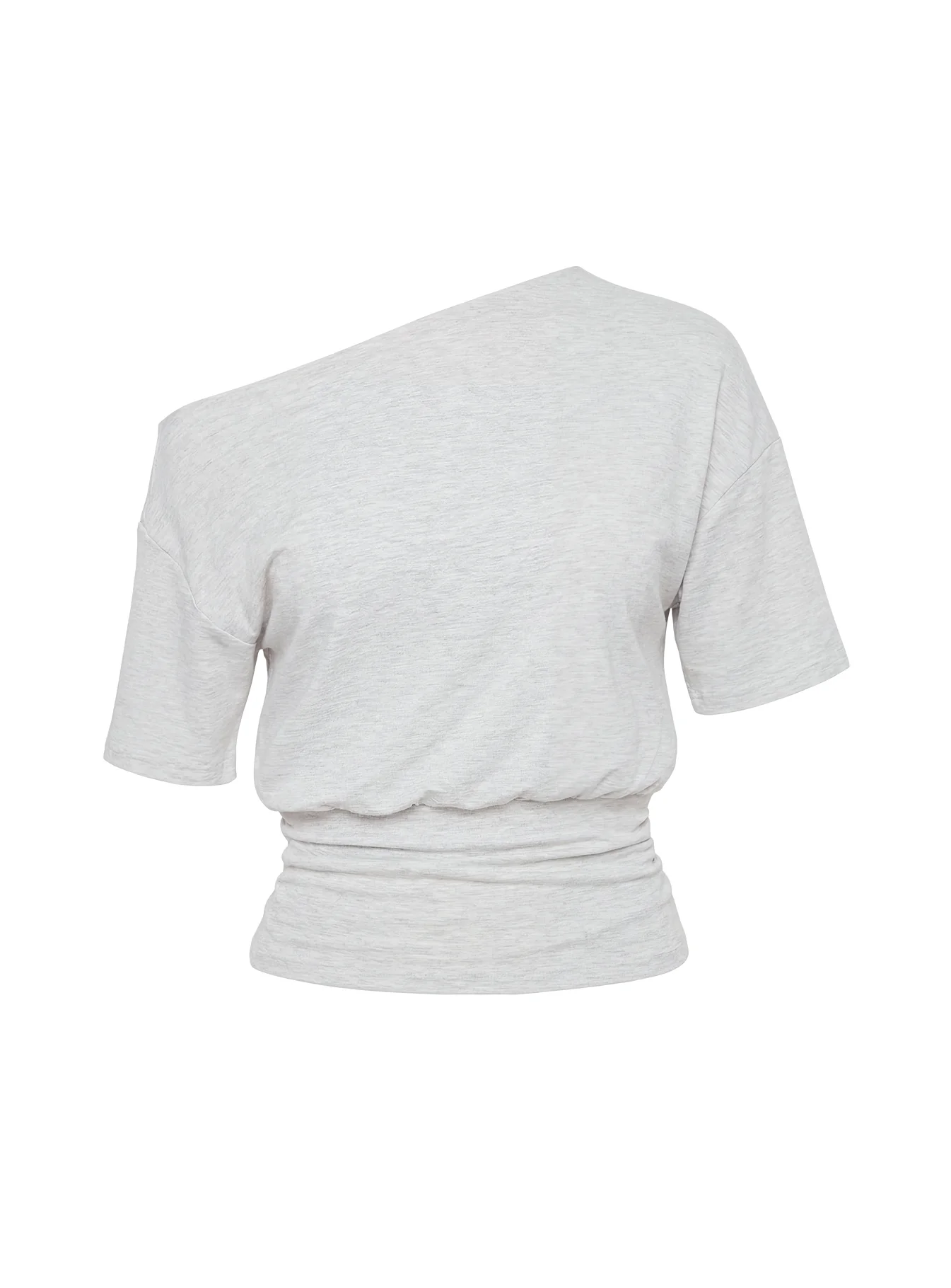 Ashlinn Off Shoulder Drapey Top Grey - Image 10
