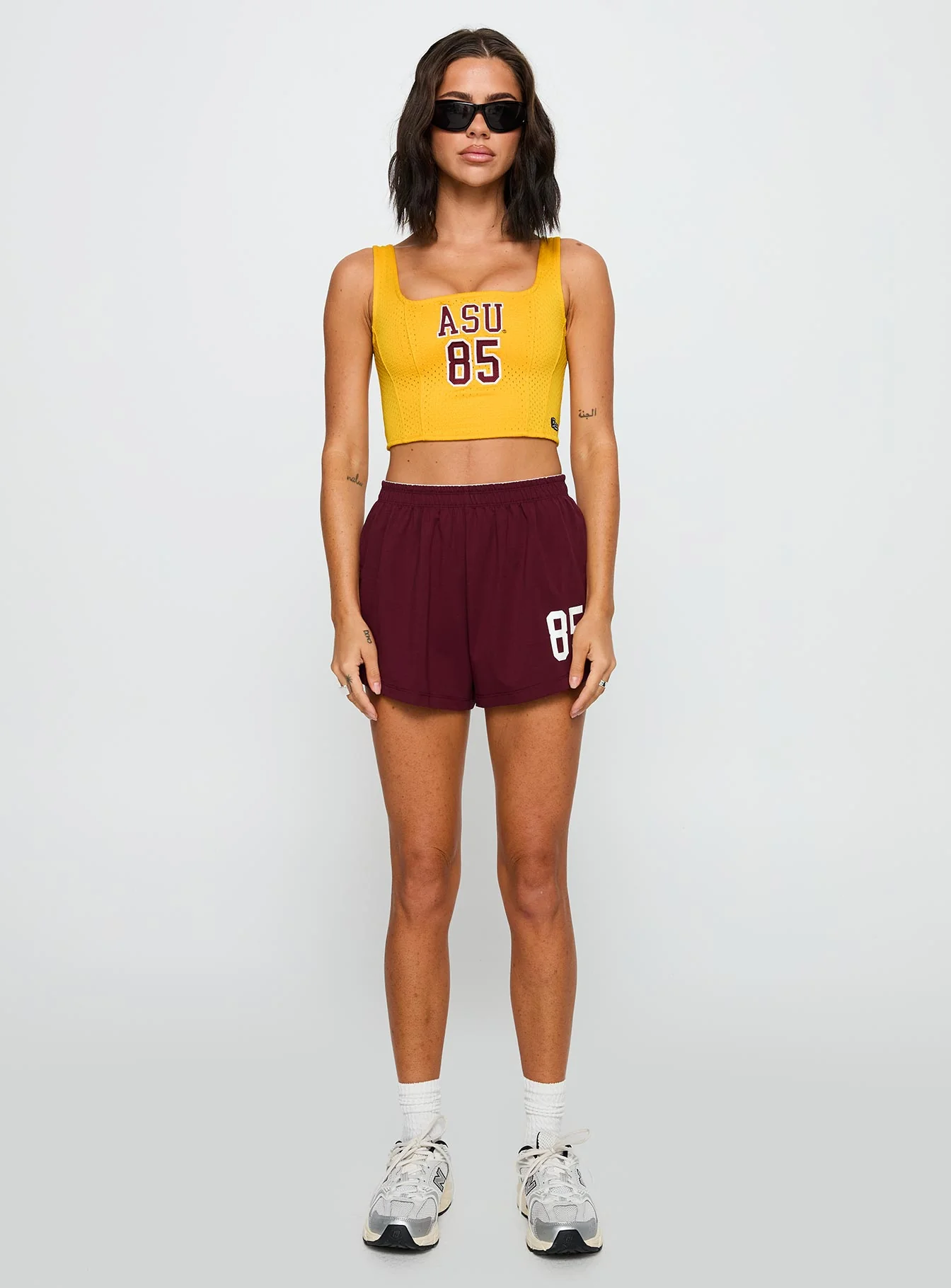 ASU Soffee Shorts Maroon - Image 8