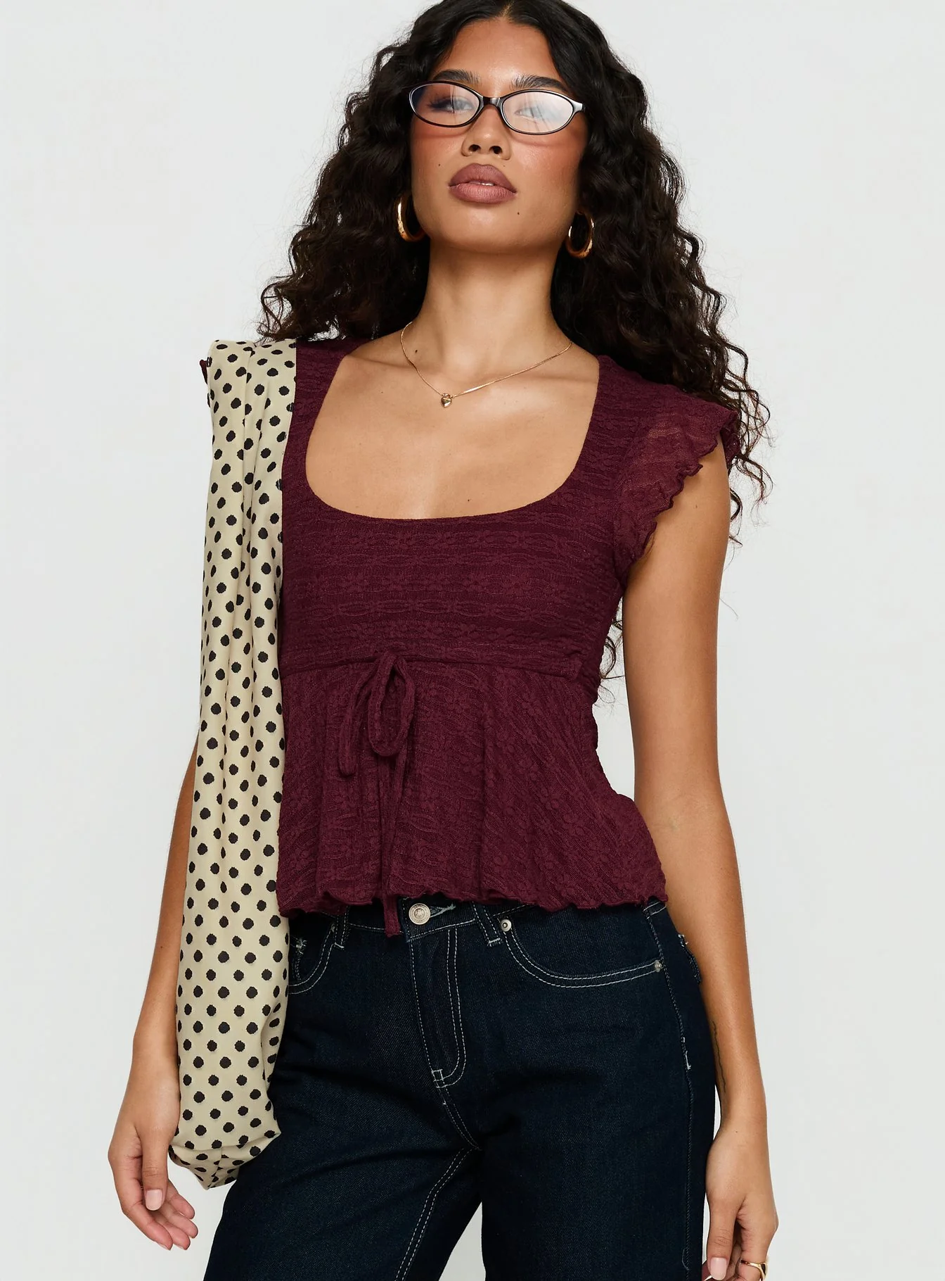 Auroraah Frill Top Cherry - Image 2
