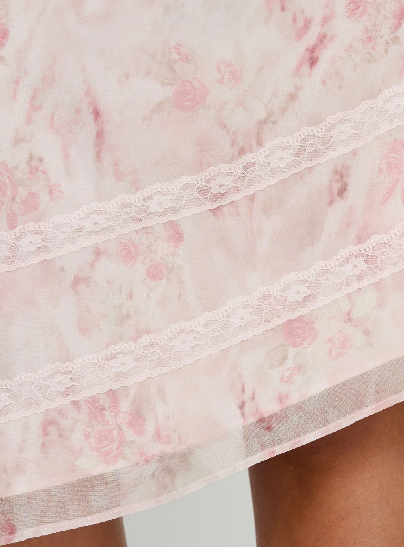 Avaline Asymmetrical Midi Skirt Pink - Image 6