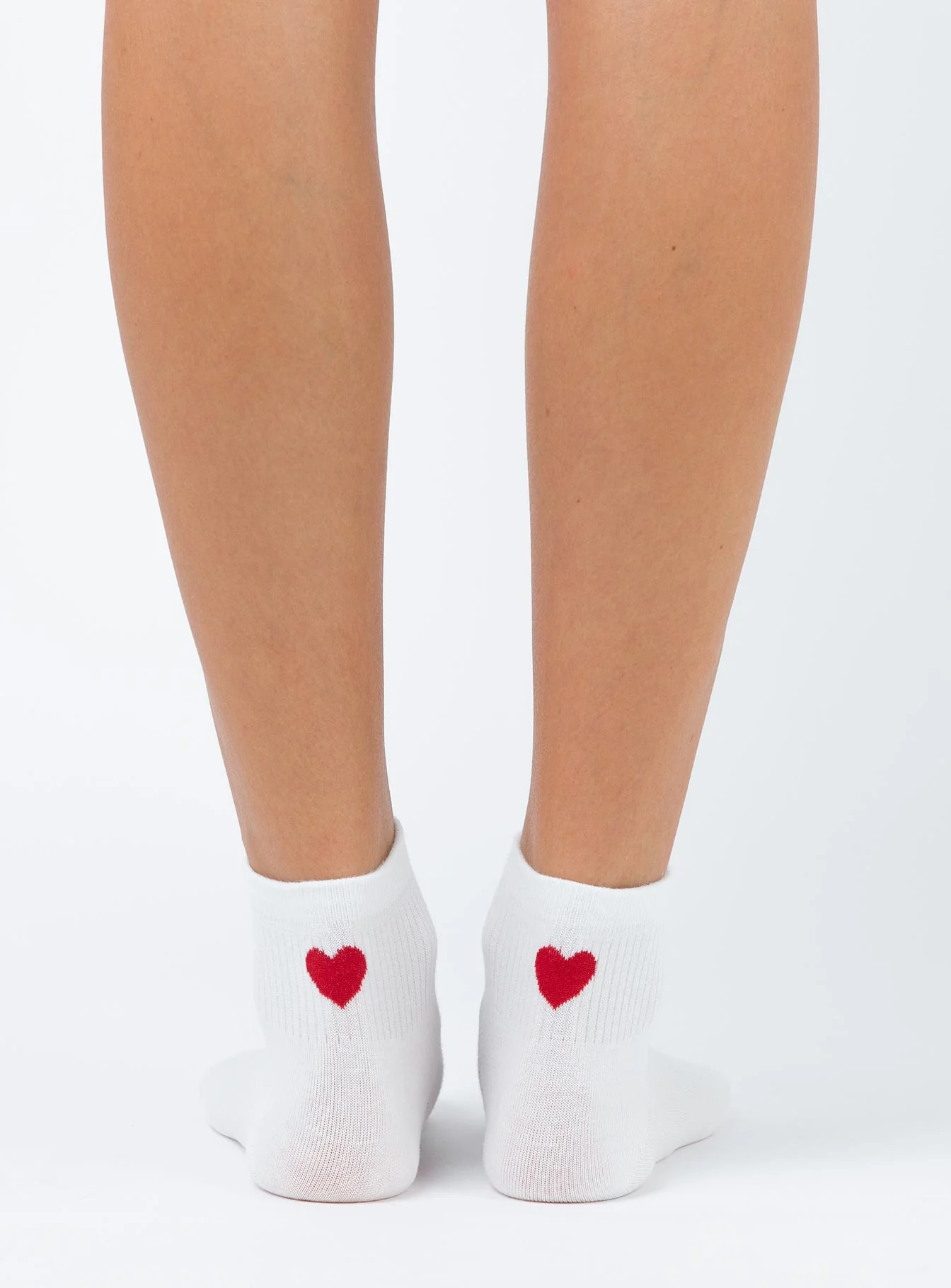 Ayla Heart Socks White - Image 3