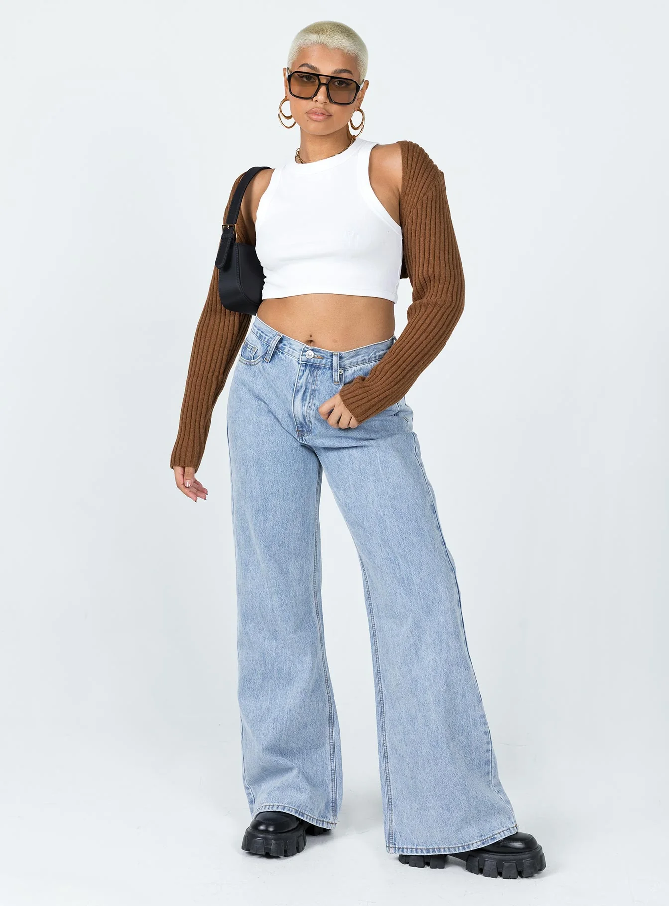 Aytan Bolero Sweater Brown - Image 4
