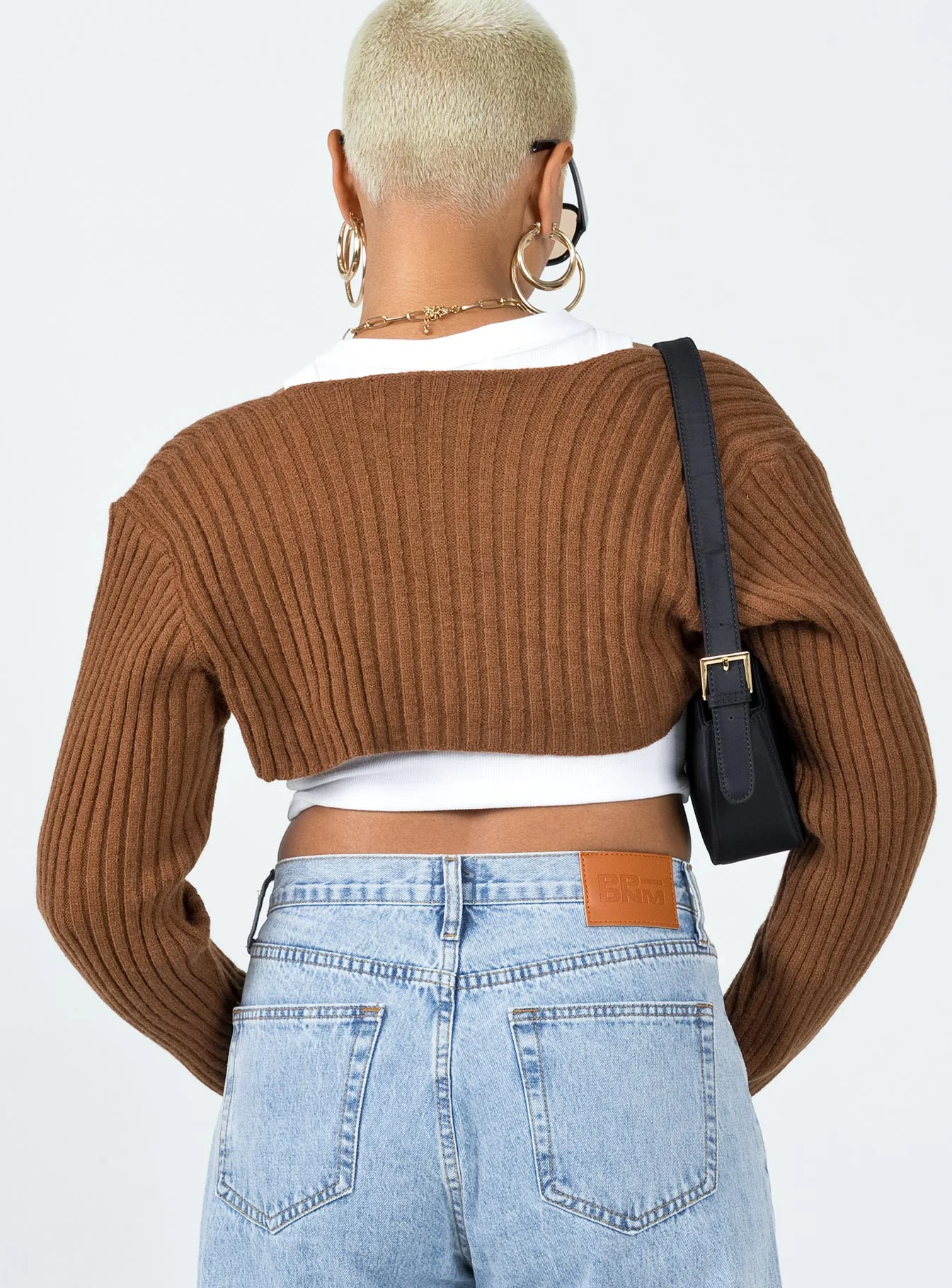 Aytan Bolero Sweater Brown - Image 6