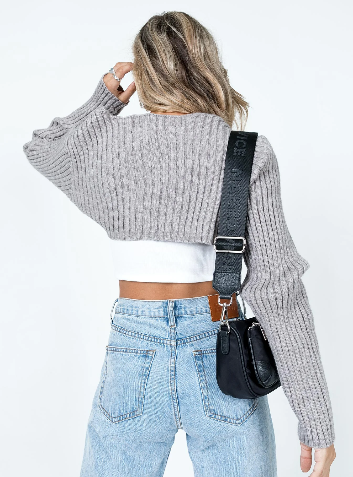 Aytan Bolero Sweater Grey - Image 5