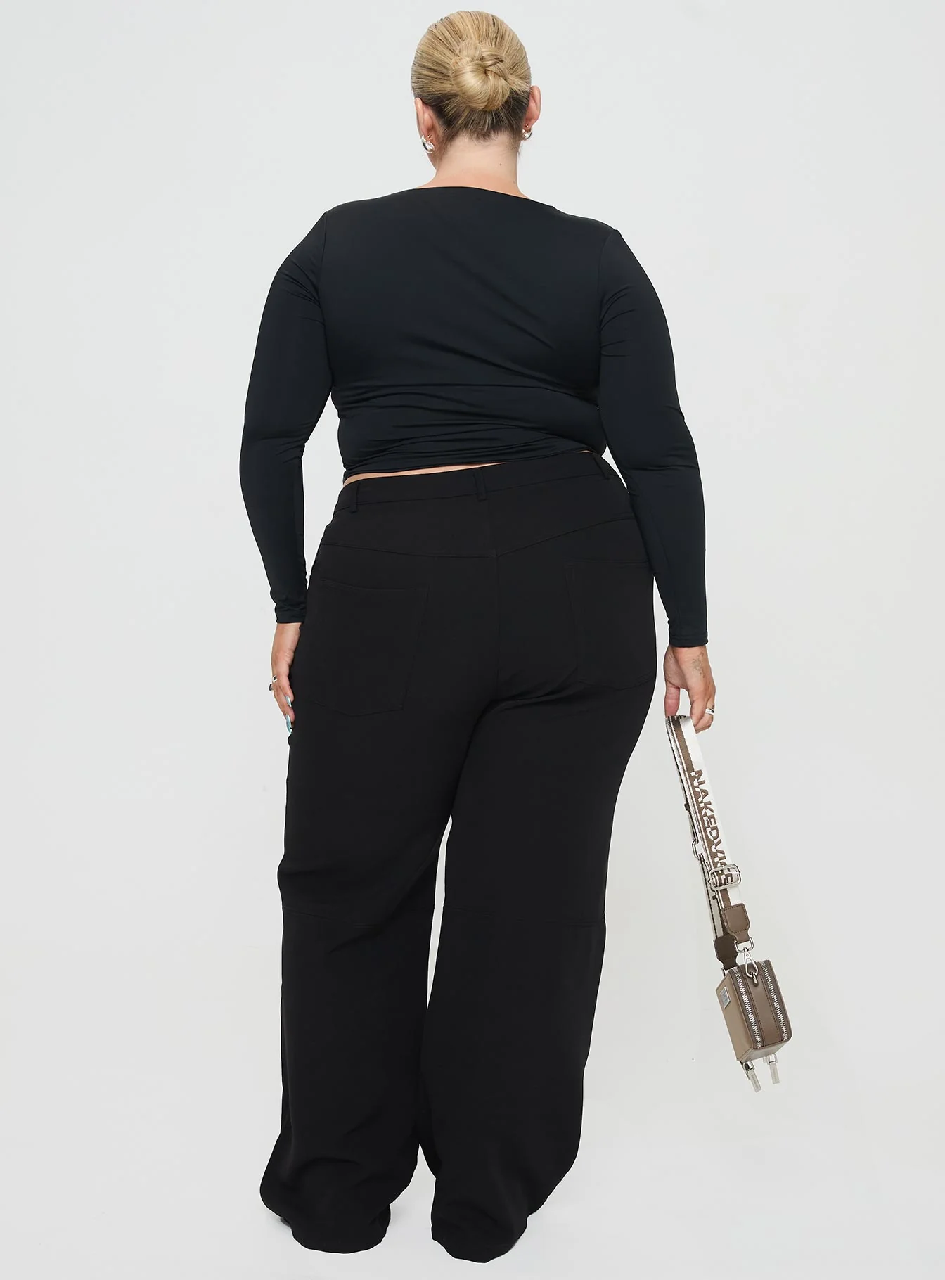Back In Time Long Sleeve Top Black Curve - Image 5