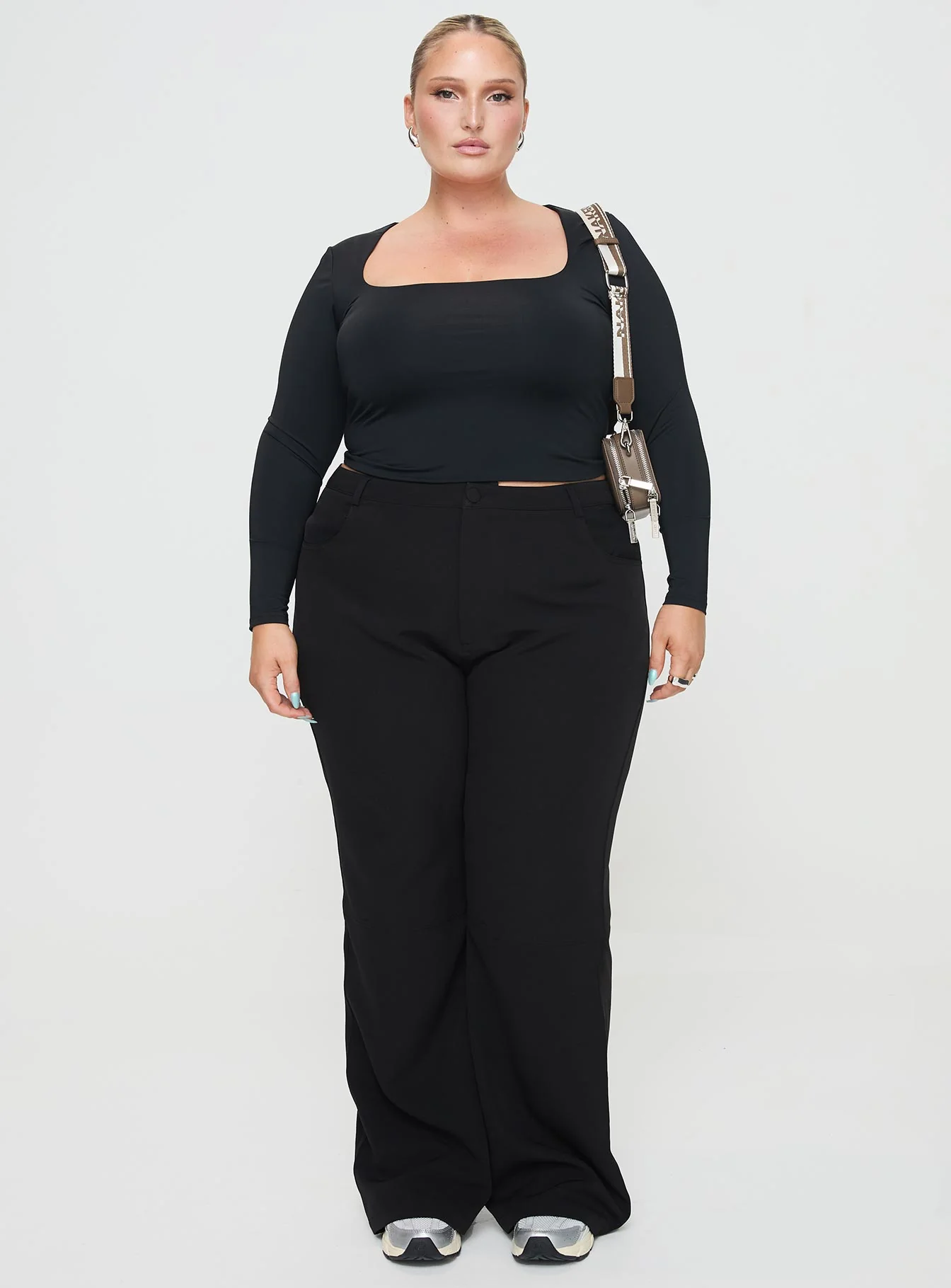 Back In Time Long Sleeve Top Black Curve - Image 7