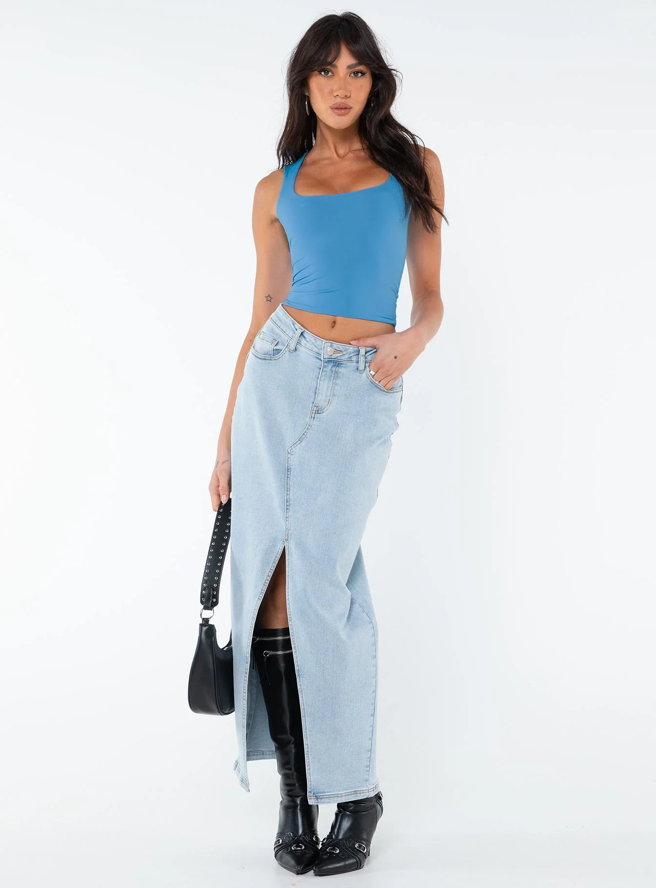 Back In Time Top Blue - Image 3