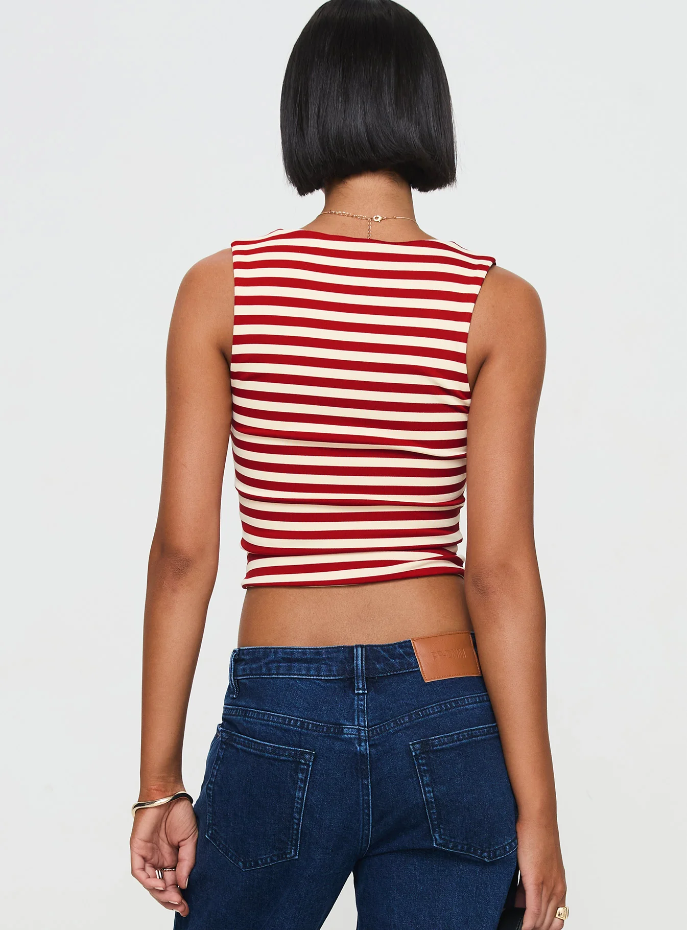 Back In Time Top Red Stripe - Image 5
