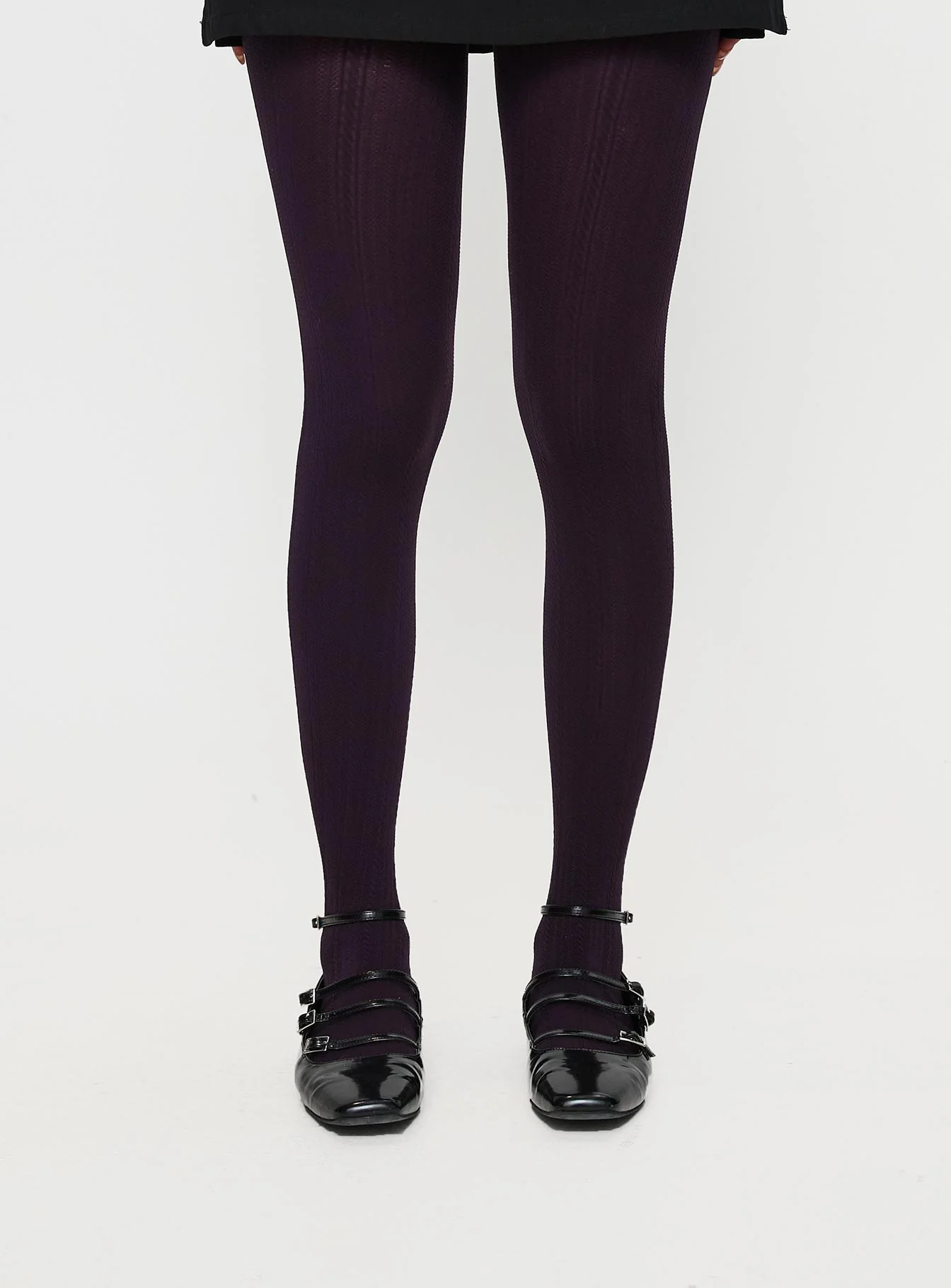 Back With Love Stockings Plum - Image 2