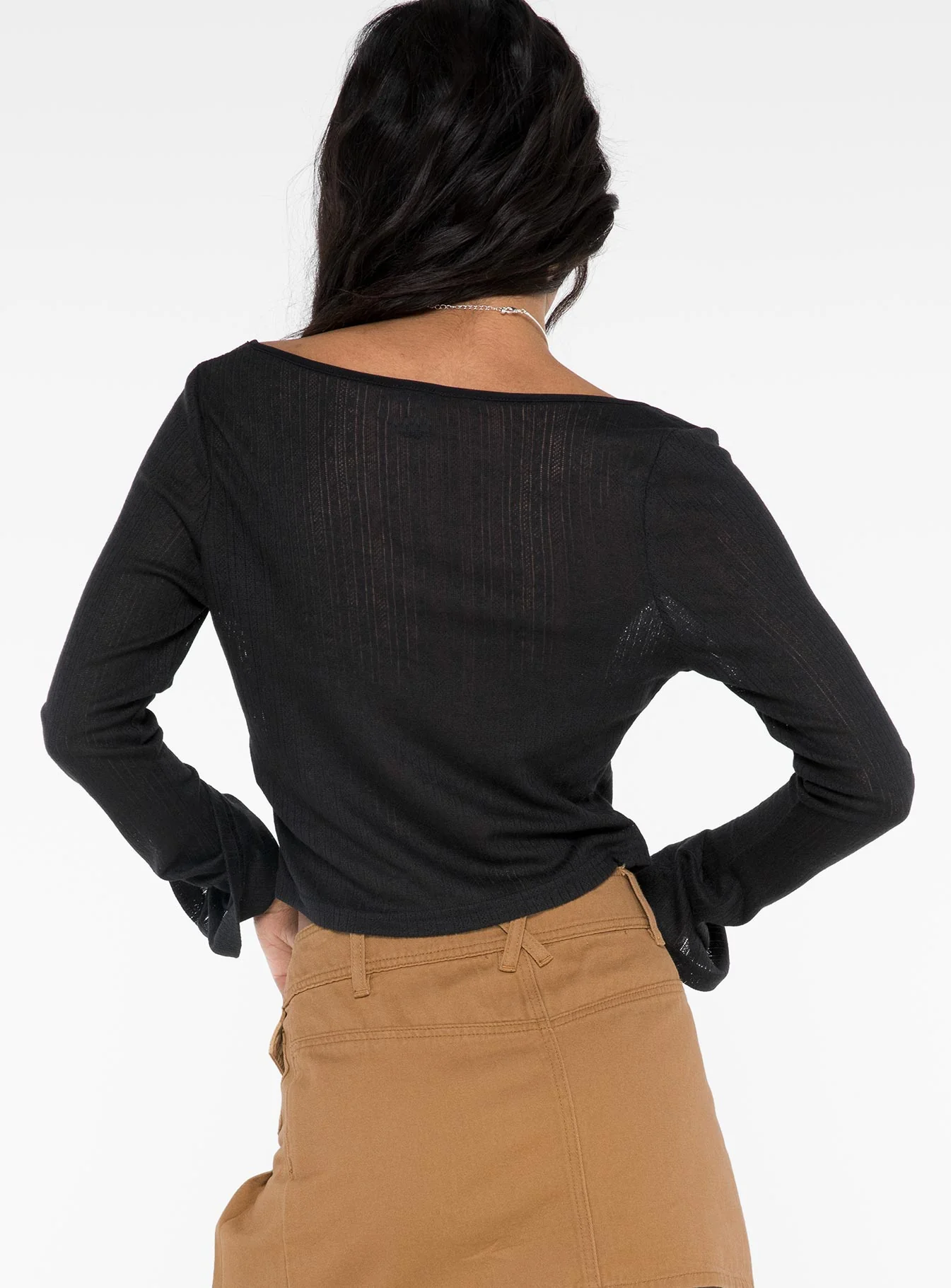 Barbaro Long Sleeve Top Black - Image 5