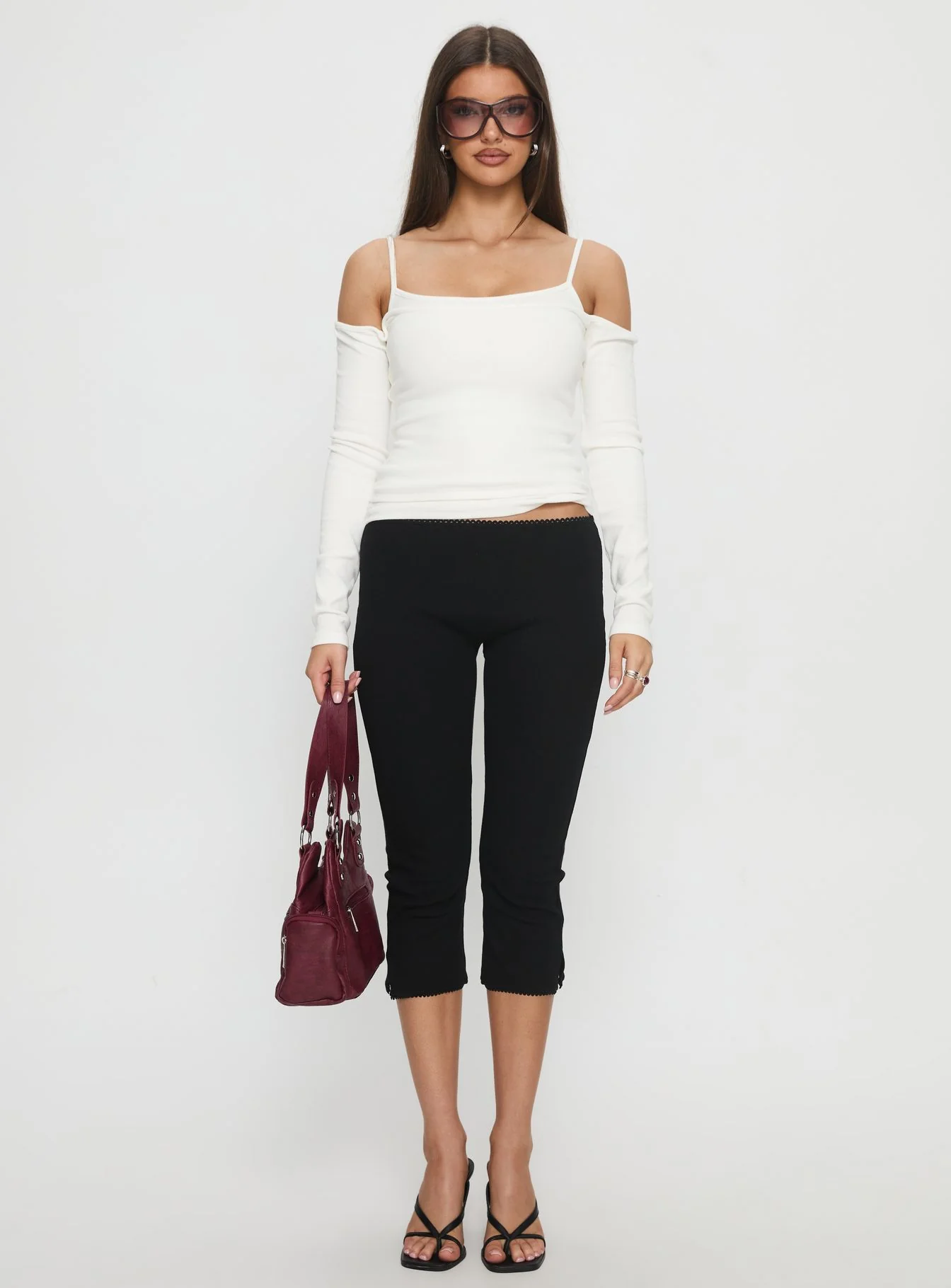 Baseline Rib Capri Pants Black Tall - Image 7