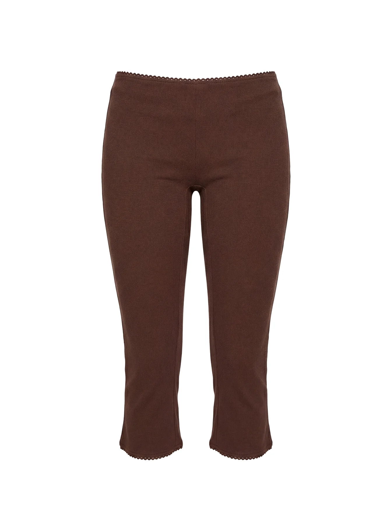 Baseline Rib Capri Pants Chocolate - Image 10