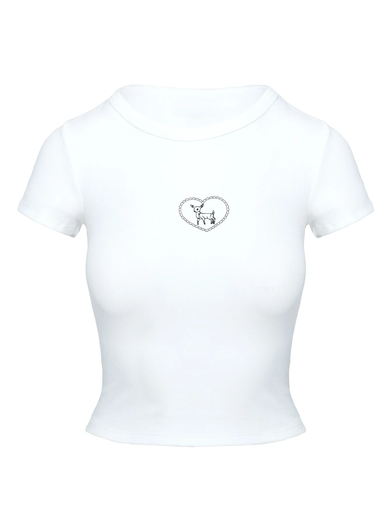 Baseline Rib Tee Oh Deer White - Image 10