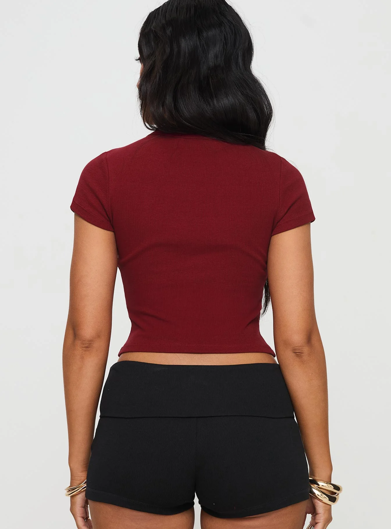 Baseline Rib Tee One Zero Red - Image 5