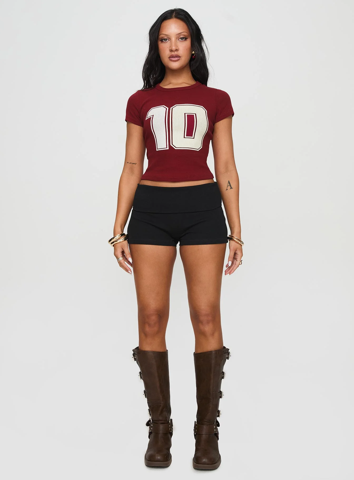 Baseline Rib Tee One Zero Red - Image 7