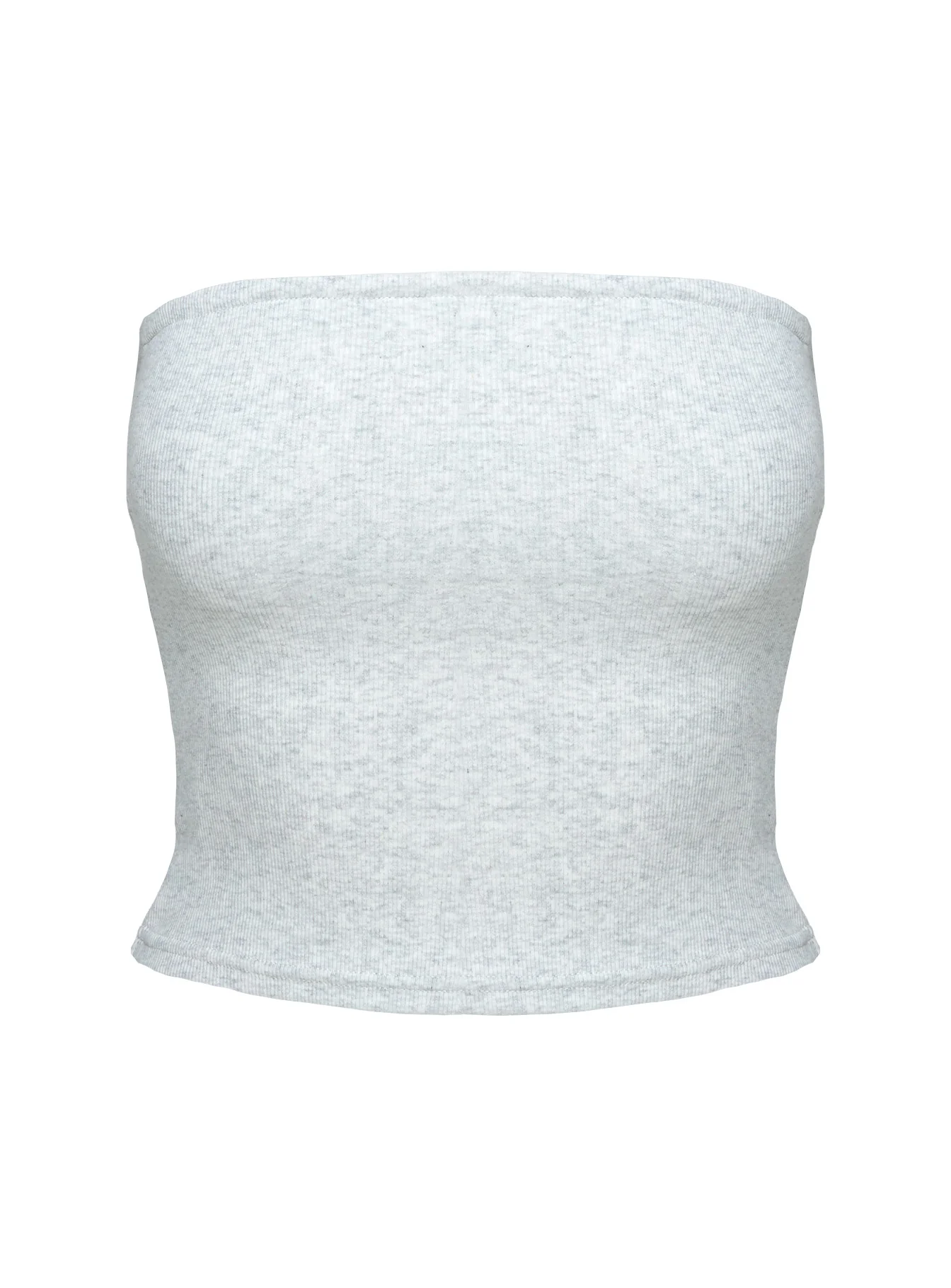 Baseline Strapless Rib Top Grey - Image 10
