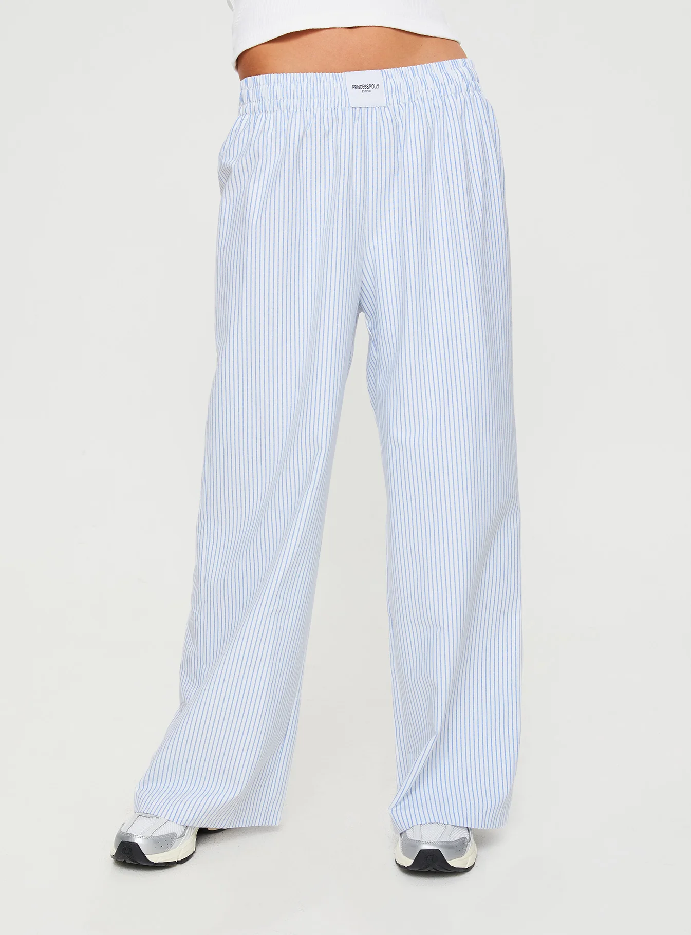Beach House Pants Blue Stripe - Image 2