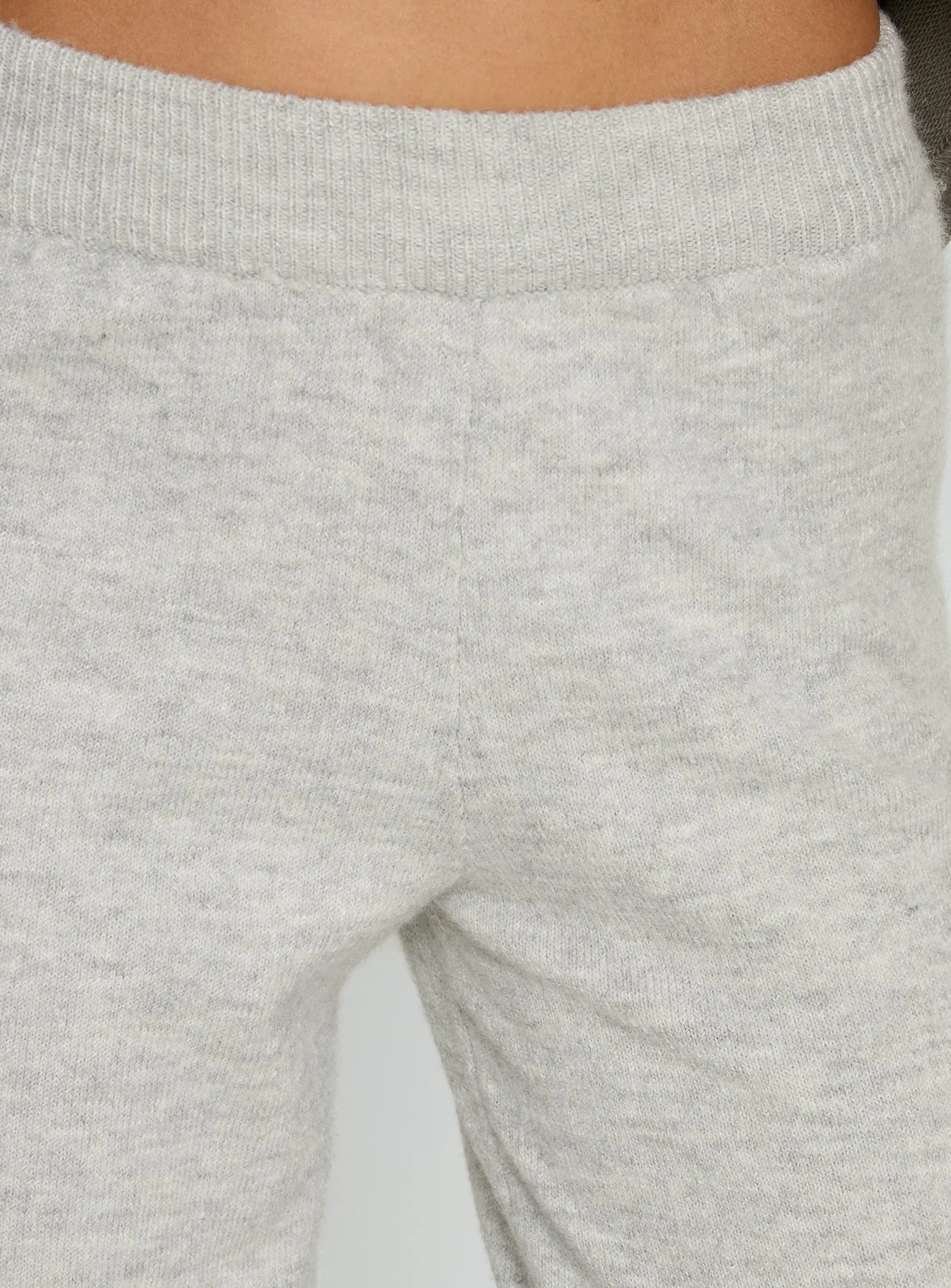 Bekki Wide Leg Knit Pant Grey Marle - Image 6