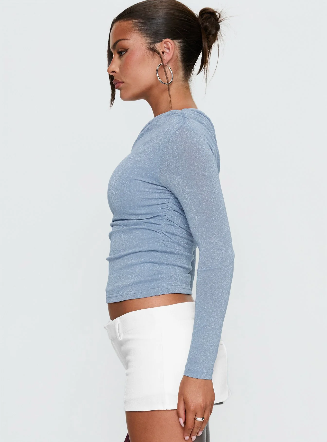 Beller Long Sleeve Top Blue Sparkle - Image 3
