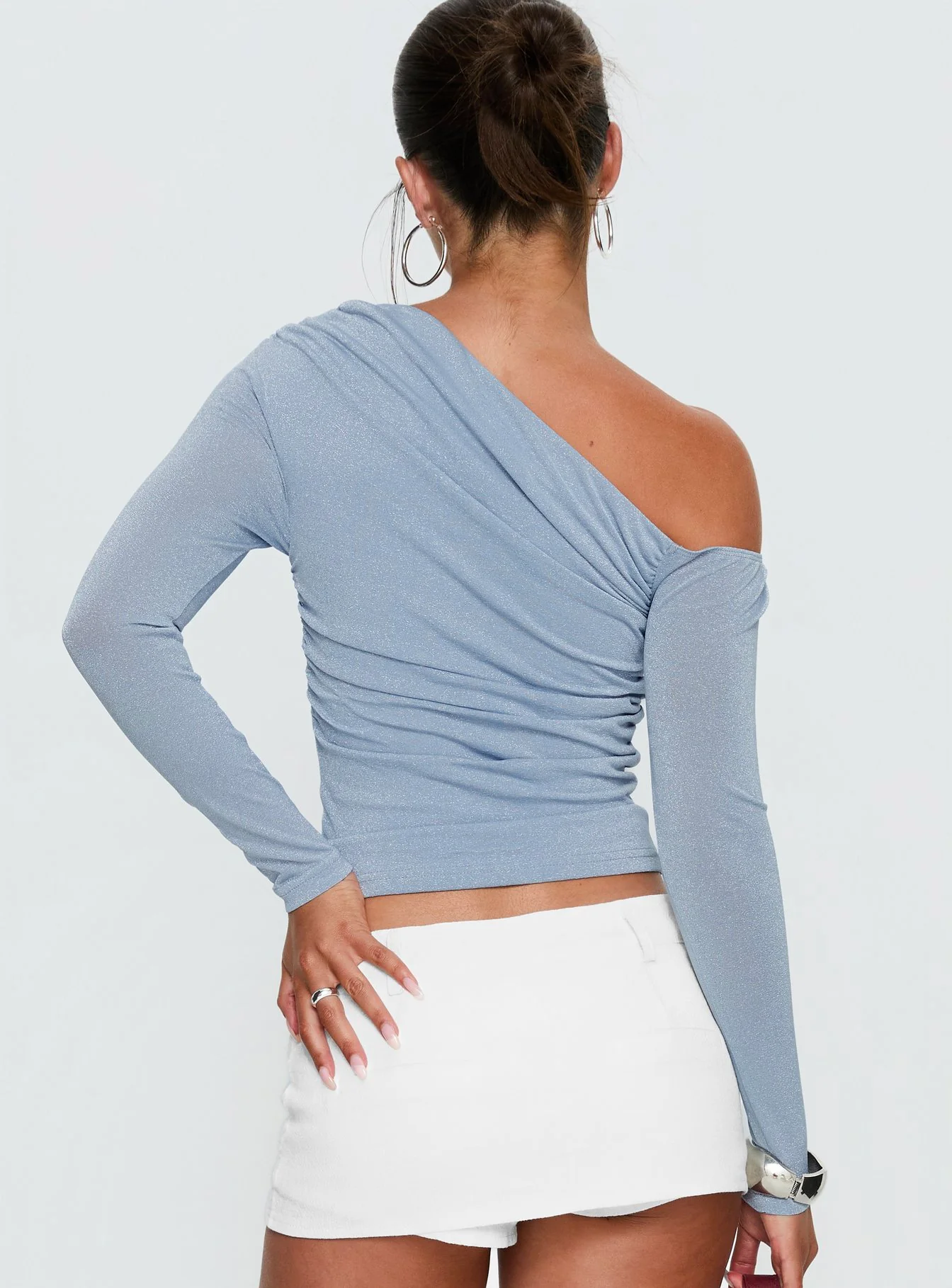Beller Long Sleeve Top Blue Sparkle - Image 4