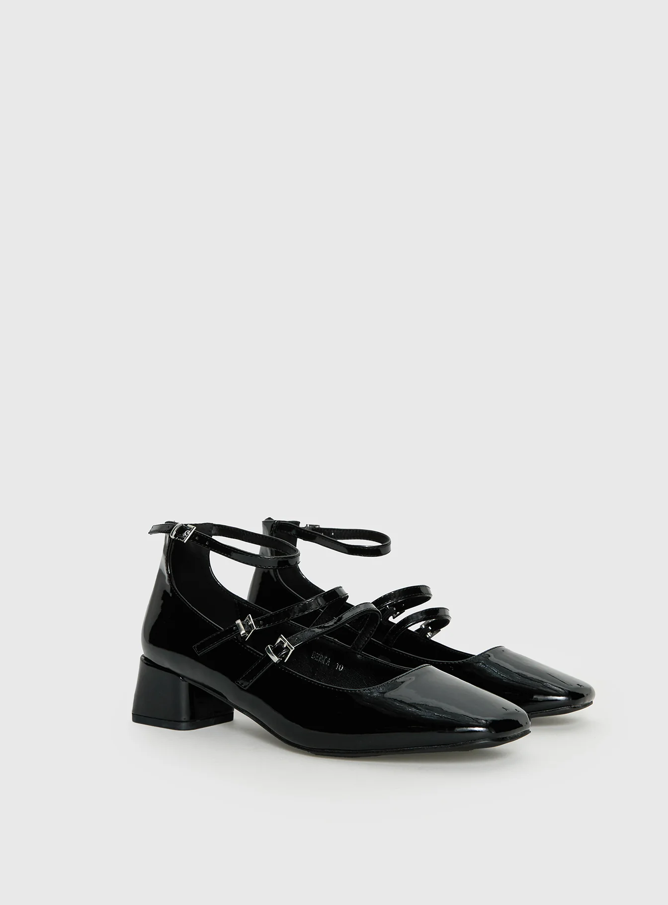 Berta Heels Black Patent - Image 2