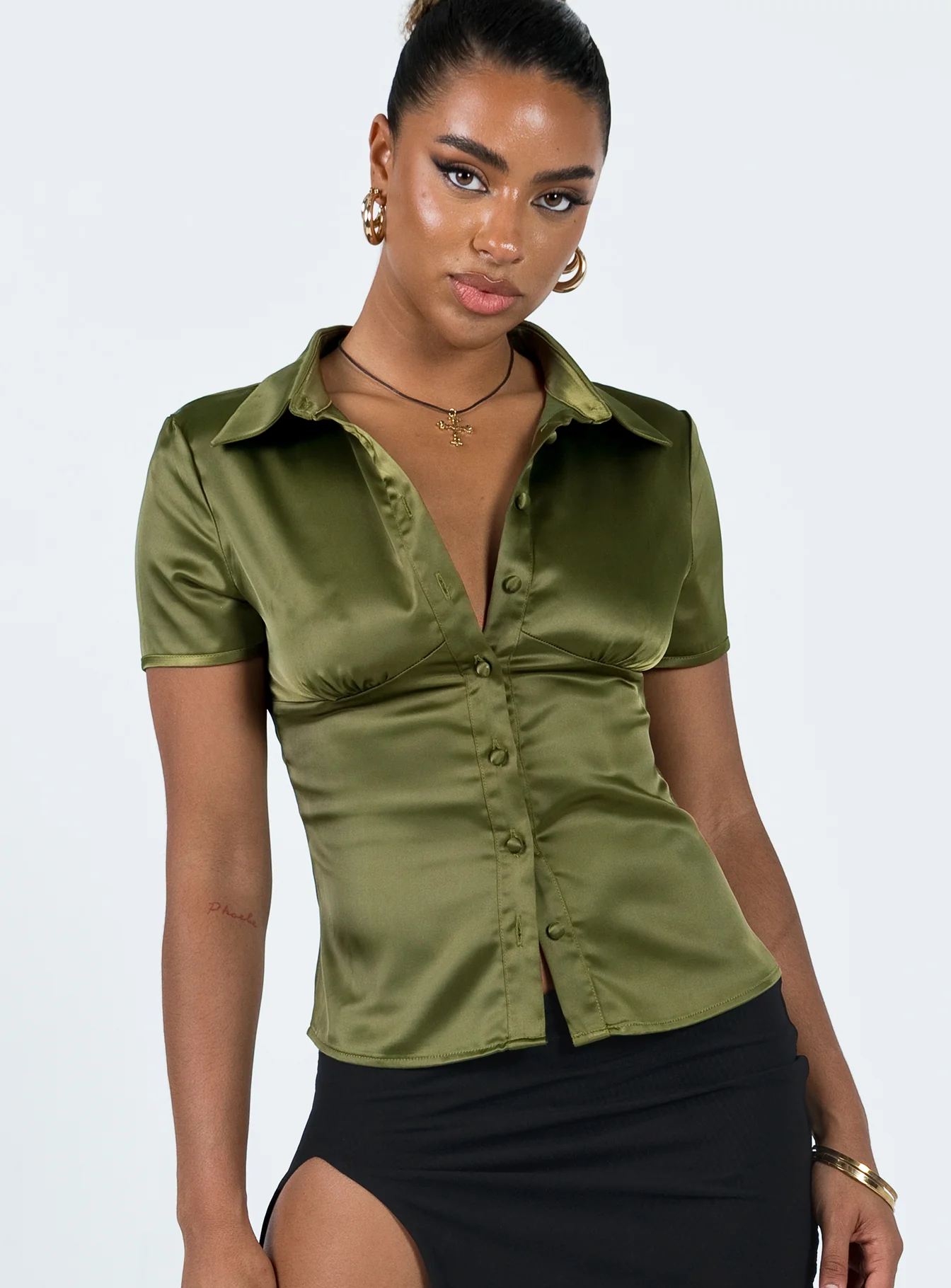 Bessie Top Khaki - Image 2