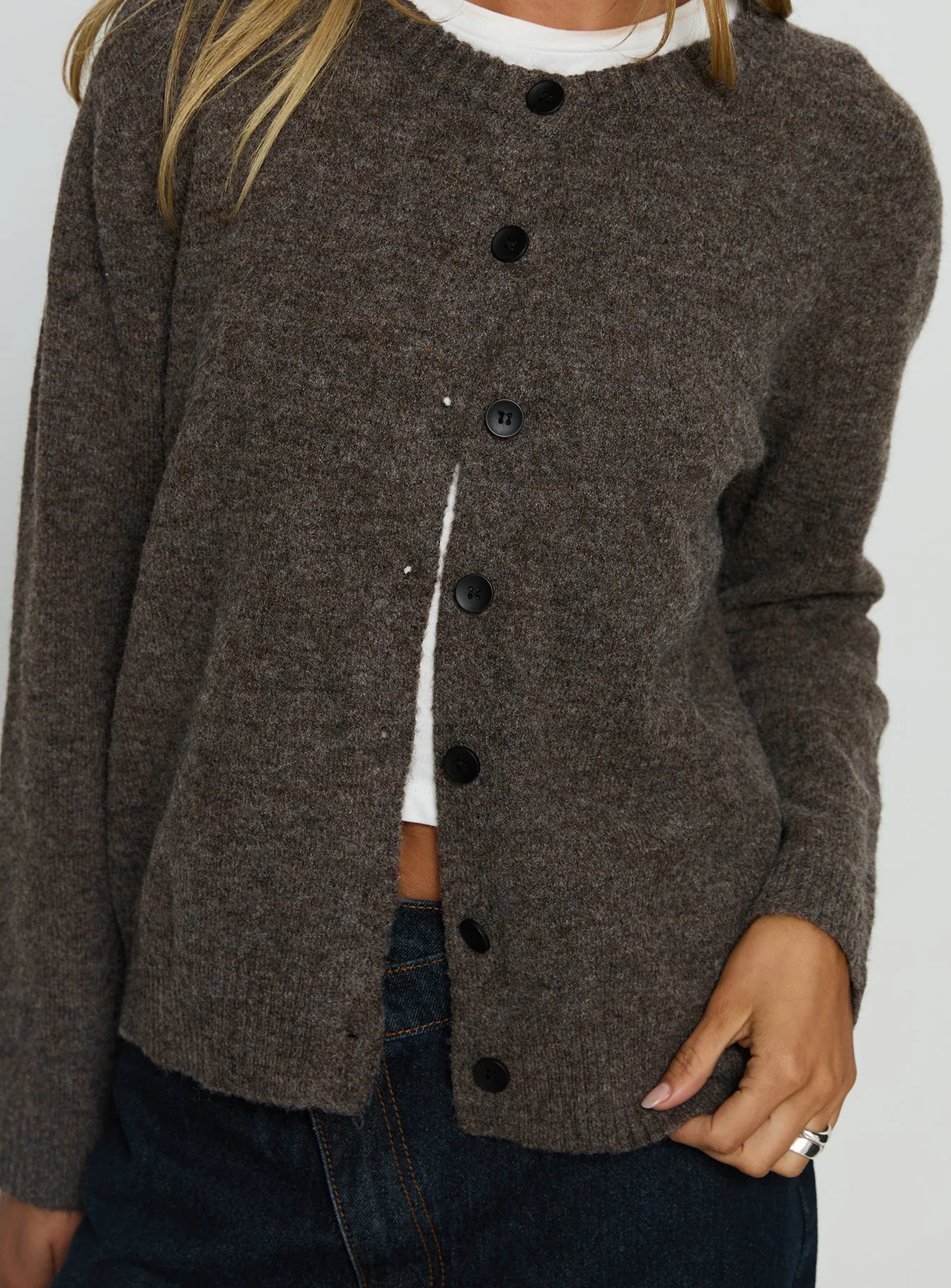 Better Than Fiction Cardigan Mocha - Image 6