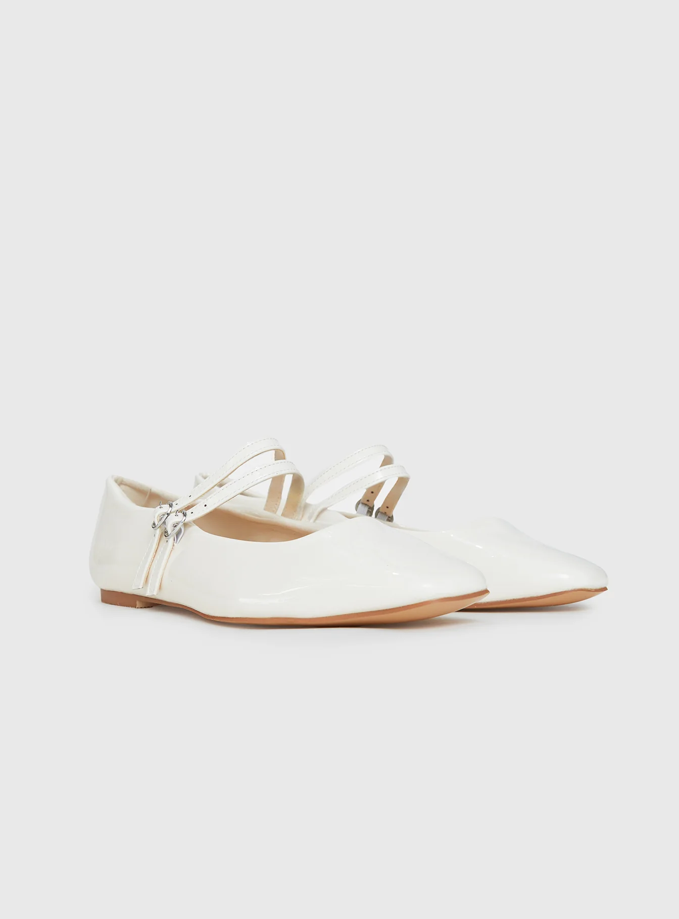Billini Finnegan Ballet Flats Bone Patent - Image 3