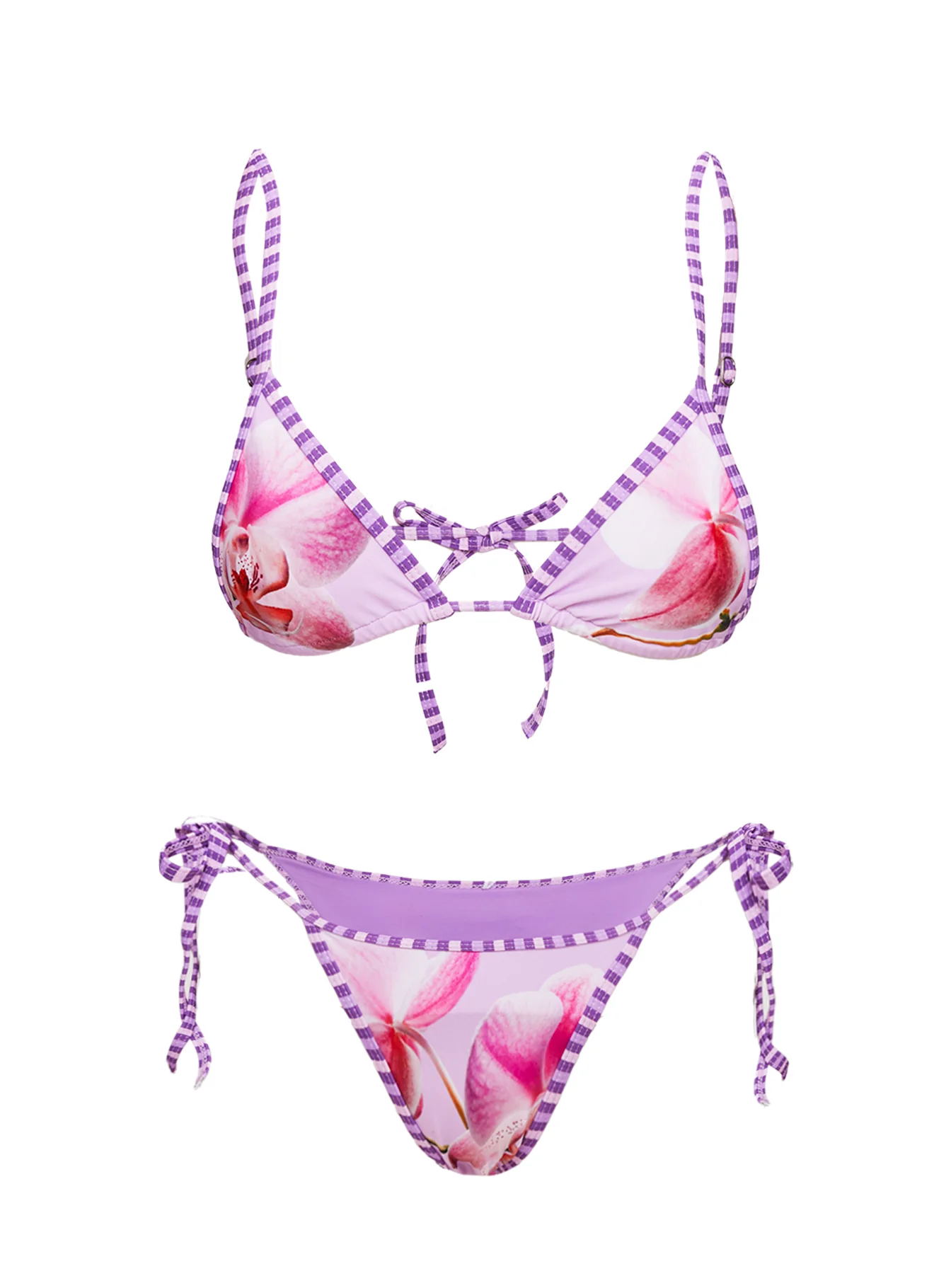 Blaylock Triangle Bikini Top Pink Orchid - Image 5