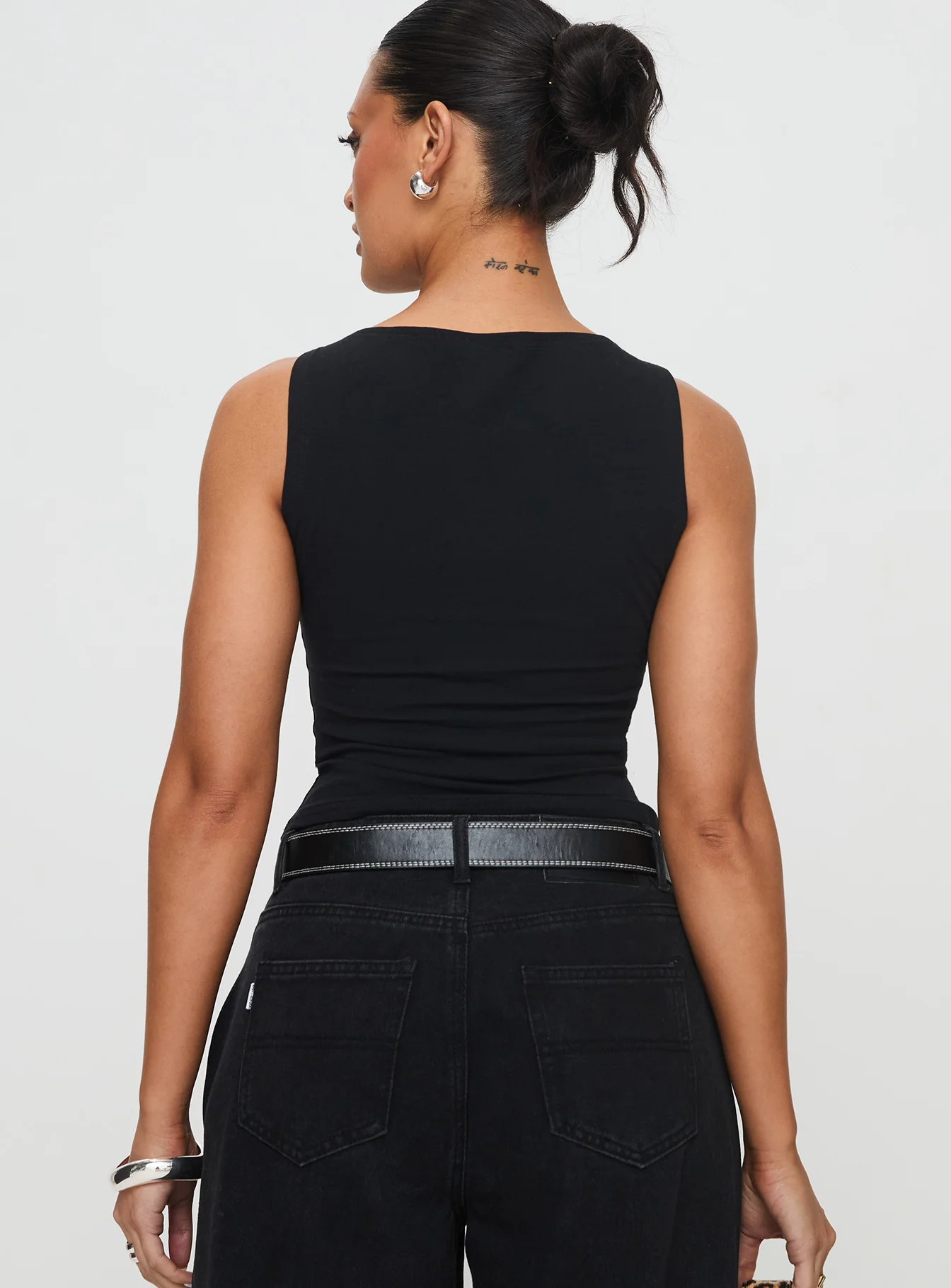 Bleeker High Neck Top Black - Image 5
