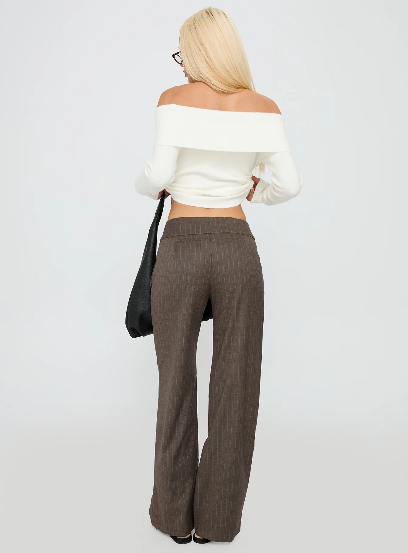 Briellea Thick Waistband Pant Pinstripe - Image 5
