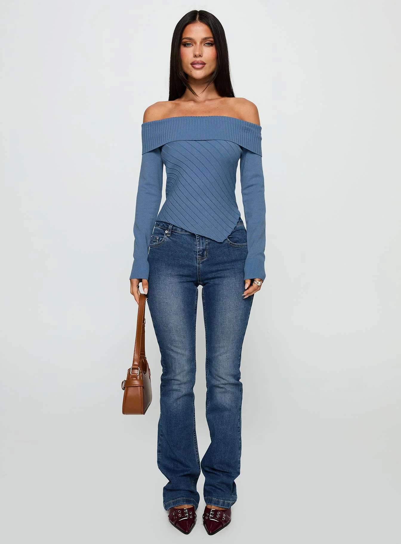 Brisa Long Sleeve Top Blue - Image 7