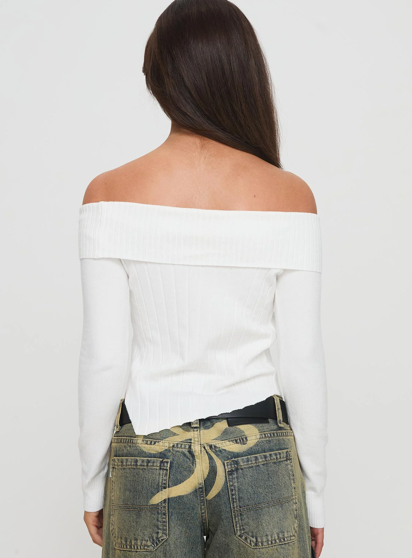 Brisa Long Sleeve Top White - Image 5