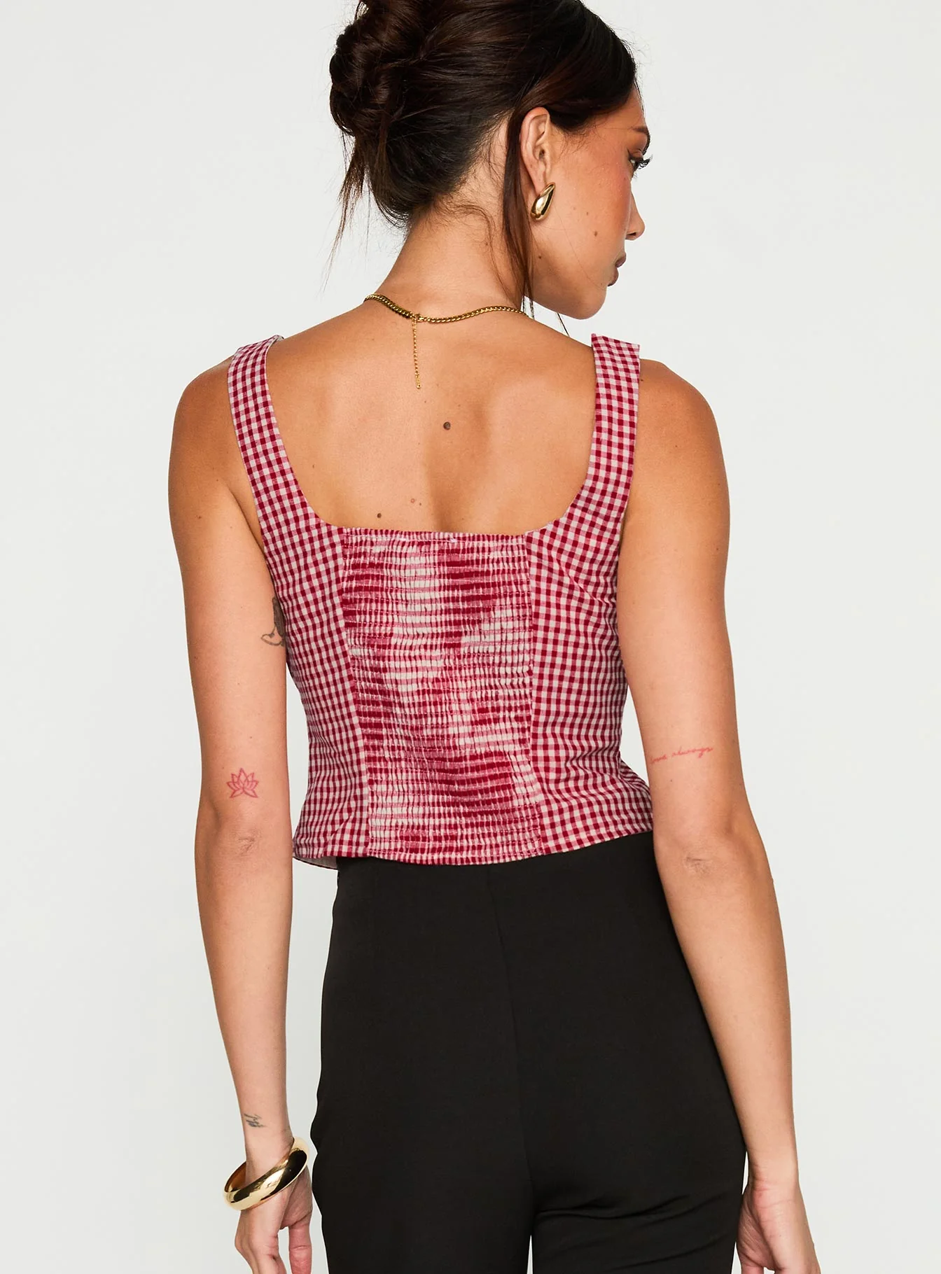 Bruncheon Top Red / White - Image 4