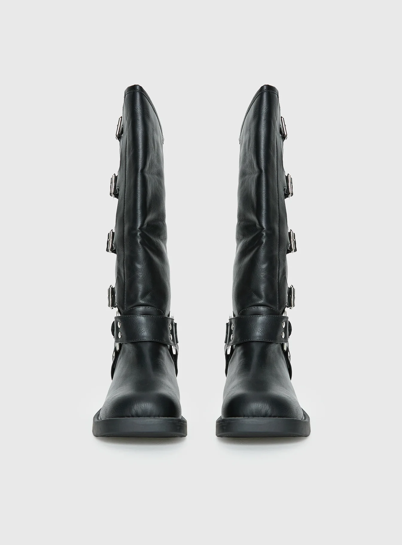Buckle Down Boots Black - Image 3