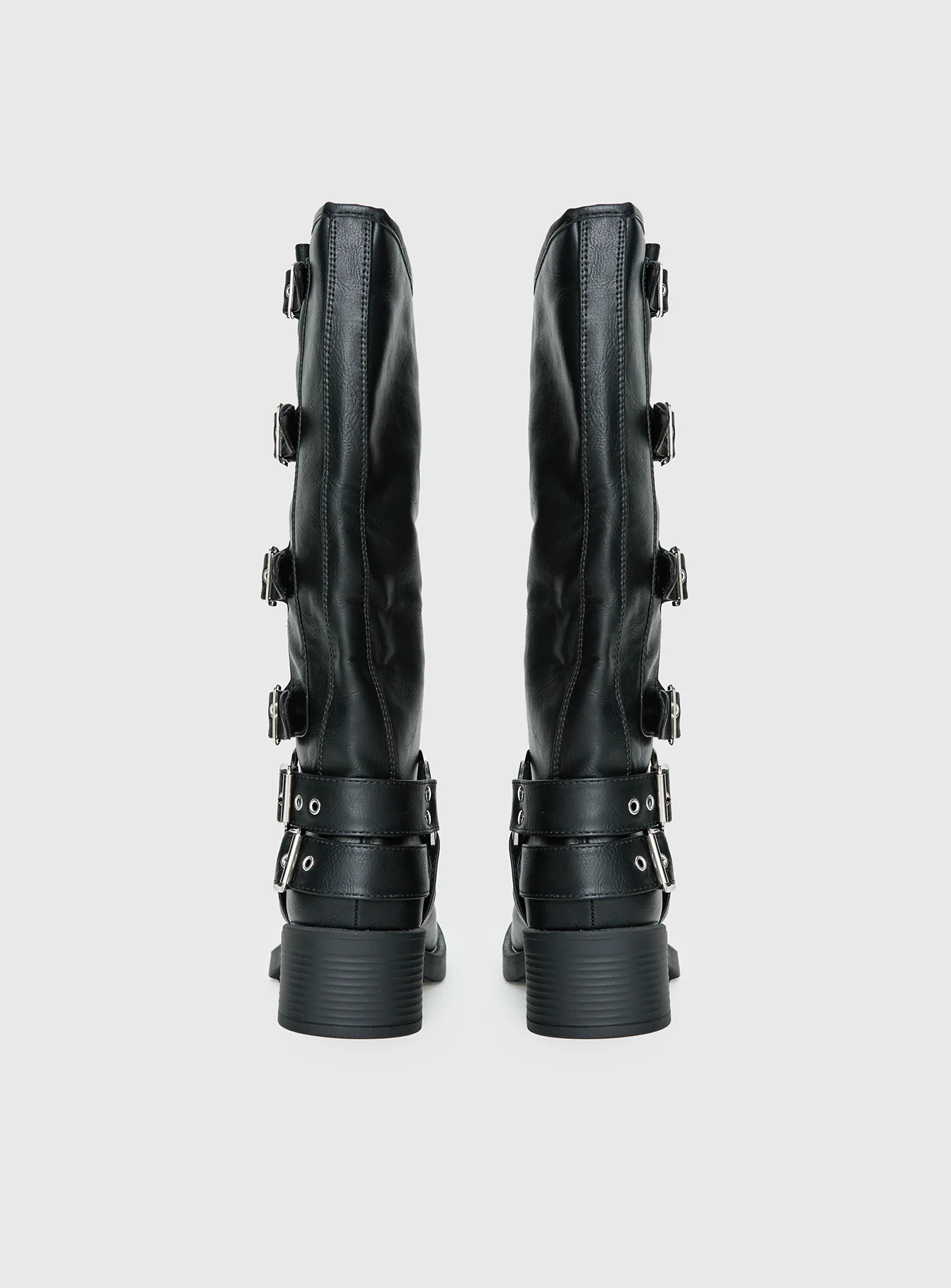 Buckle Down Boots Black - Image 4