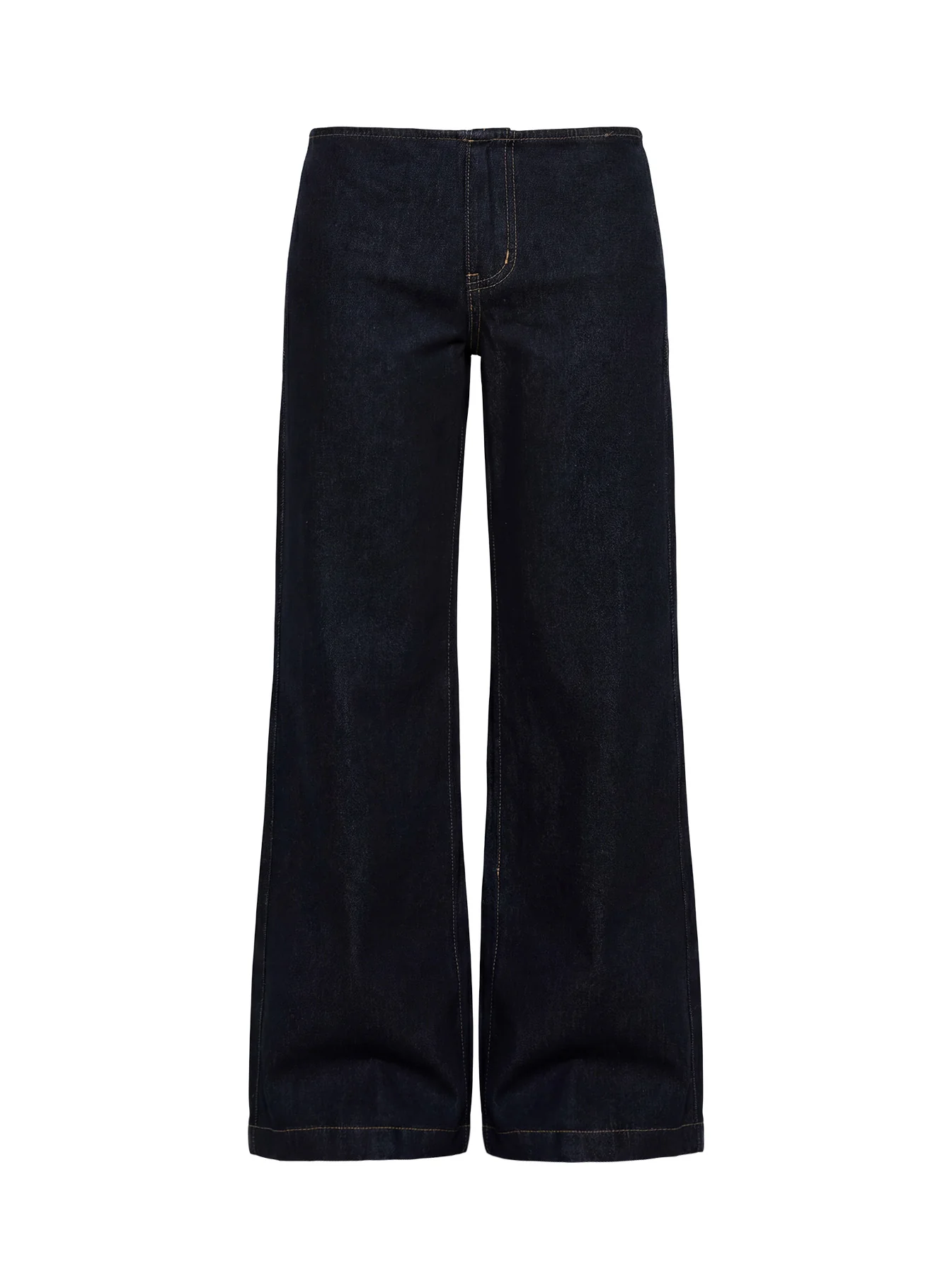 Buenos No Waist Low Rise Straight Leg Jeans Raw Denim - Image 9
